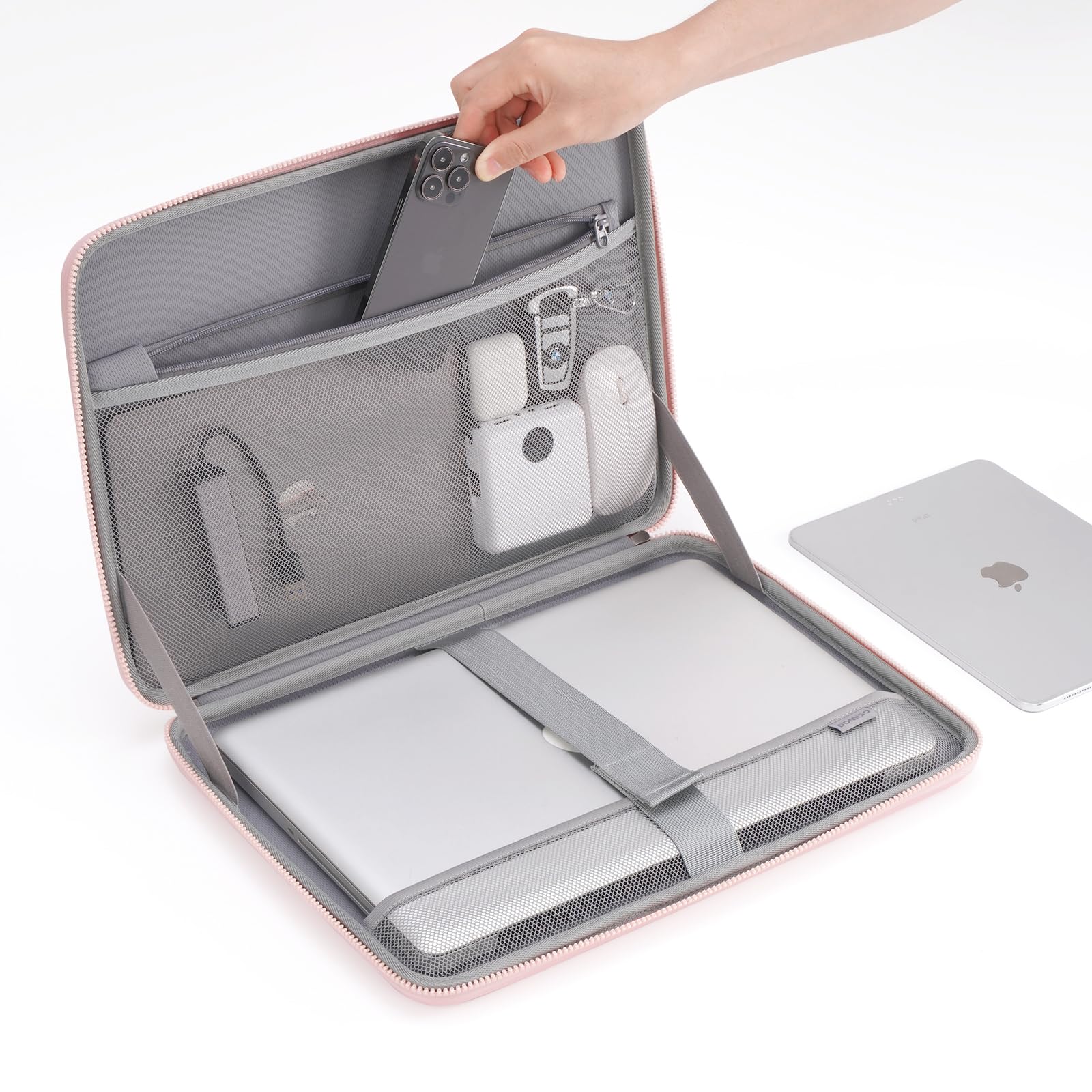 Foto 4 | Funda Para Portátil Doiso 15.6 Pulgadas A Prueba De Golpes E Impermeable, Rosa - Venta Internacional.