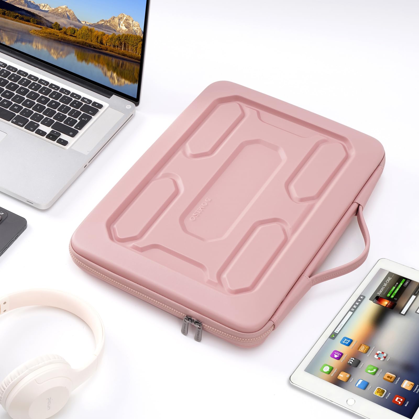 Foto 6 | Funda Para Portátil Doiso 15.6 Pulgadas A Prueba De Golpes E Impermeable, Rosa - Venta Internacional.