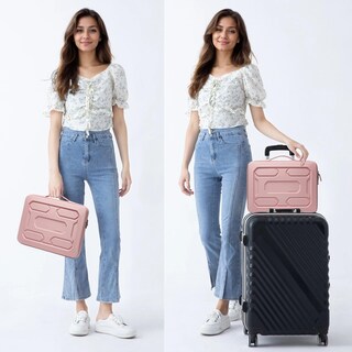 Foto 7 | Funda Para Portátil Doiso 15.6 Pulgadas A Prueba De Golpes E Impermeable, Rosa - Venta Internacional.