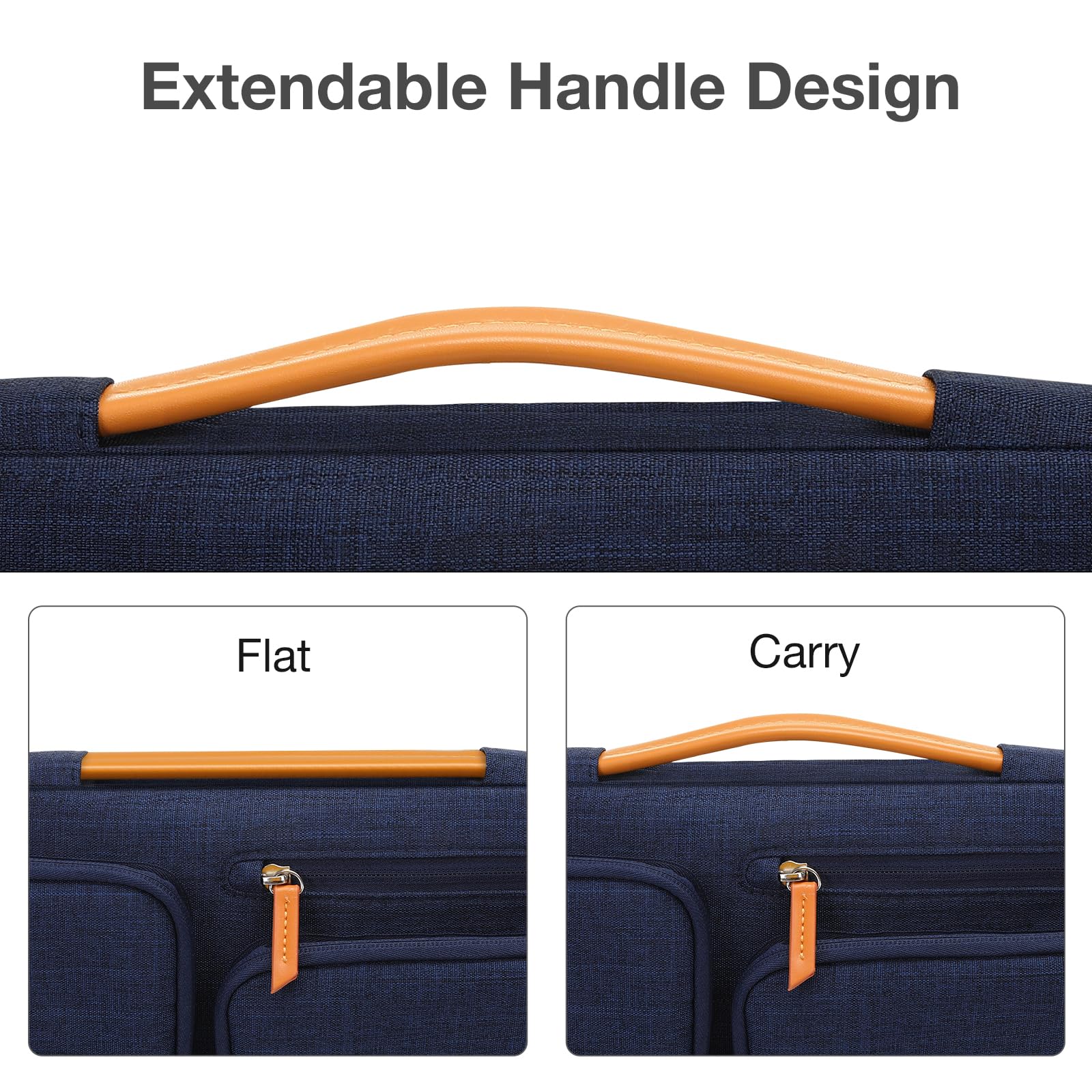 Foto 5 | Funda Protectora Para Portátil Mosiso 360 De 13,3 Pulgadas, Color Azul Marino - Venta Internacional.