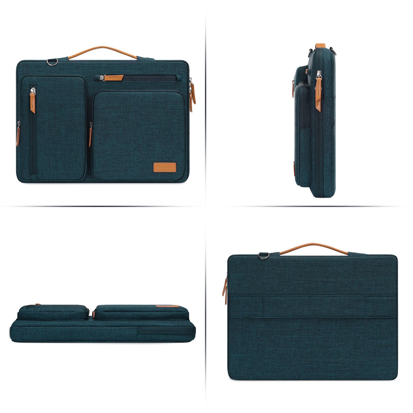 Foto 5 | Bolso De Hombro Para Portátil Mosiso 360 Protective 15-15.6 Pulgadas, Verde Azulado - Venta Internacional.