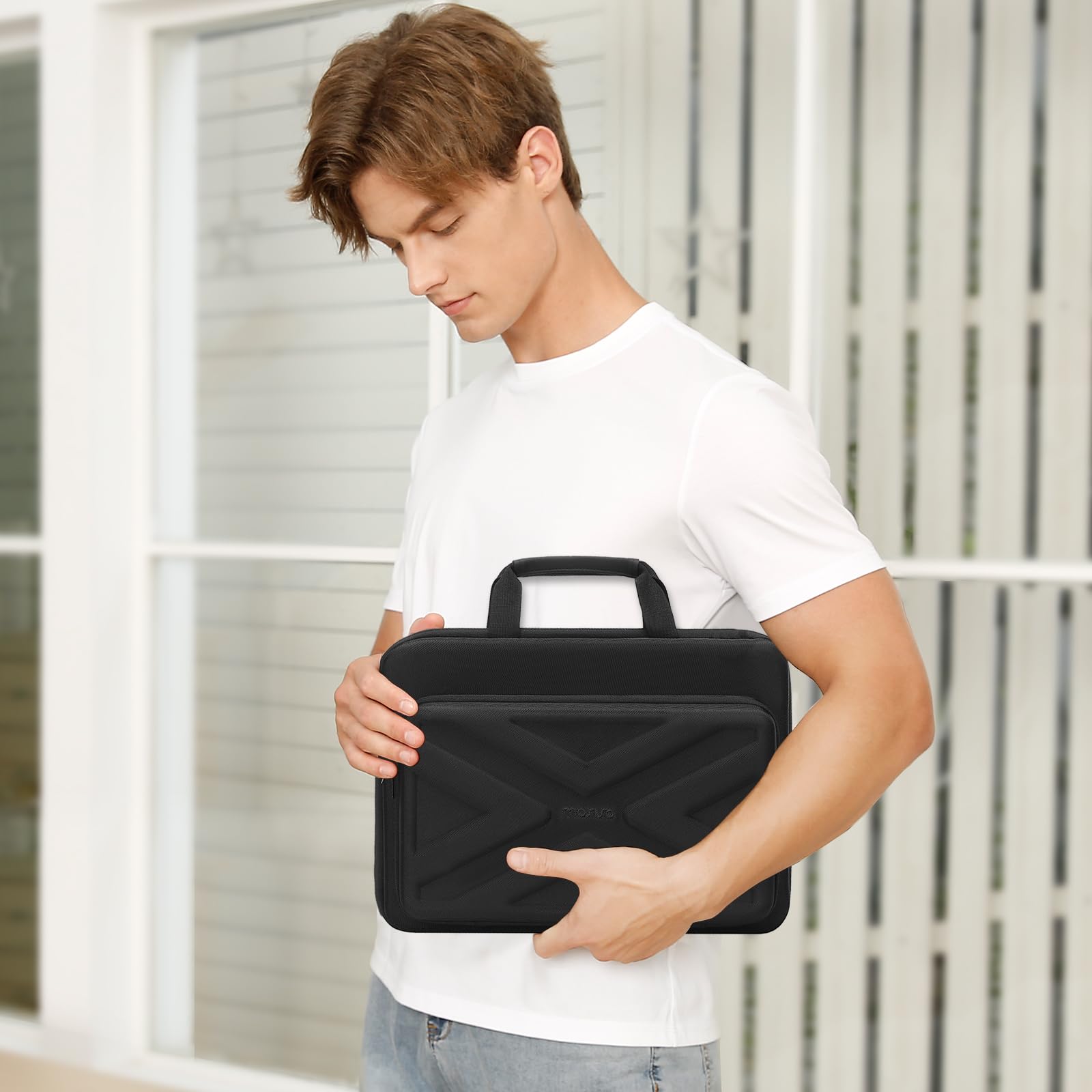Foto 7 | Funda Rígida Para Portátil Mosiso De 15,6 A 16 Pulgadas A Prueba De Golpes E Impermeable - Venta Internacional.