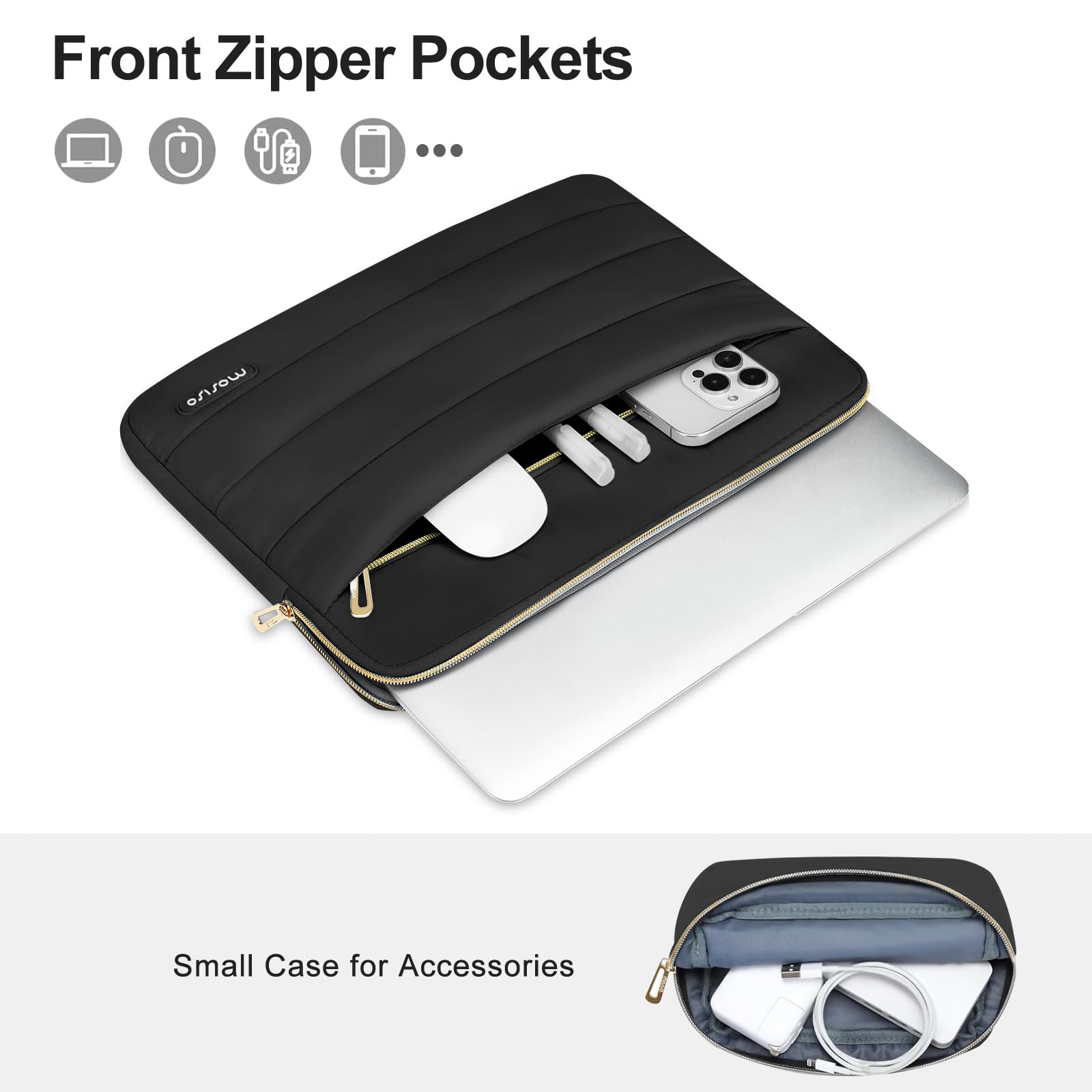 Foto 3 pulgar | Funda Mosiso Para Portátil De 15 A 15,6 Pulgadas, Funda Acolchada Para Portátil De 16 Pulgadas Compa - Venta Intern
