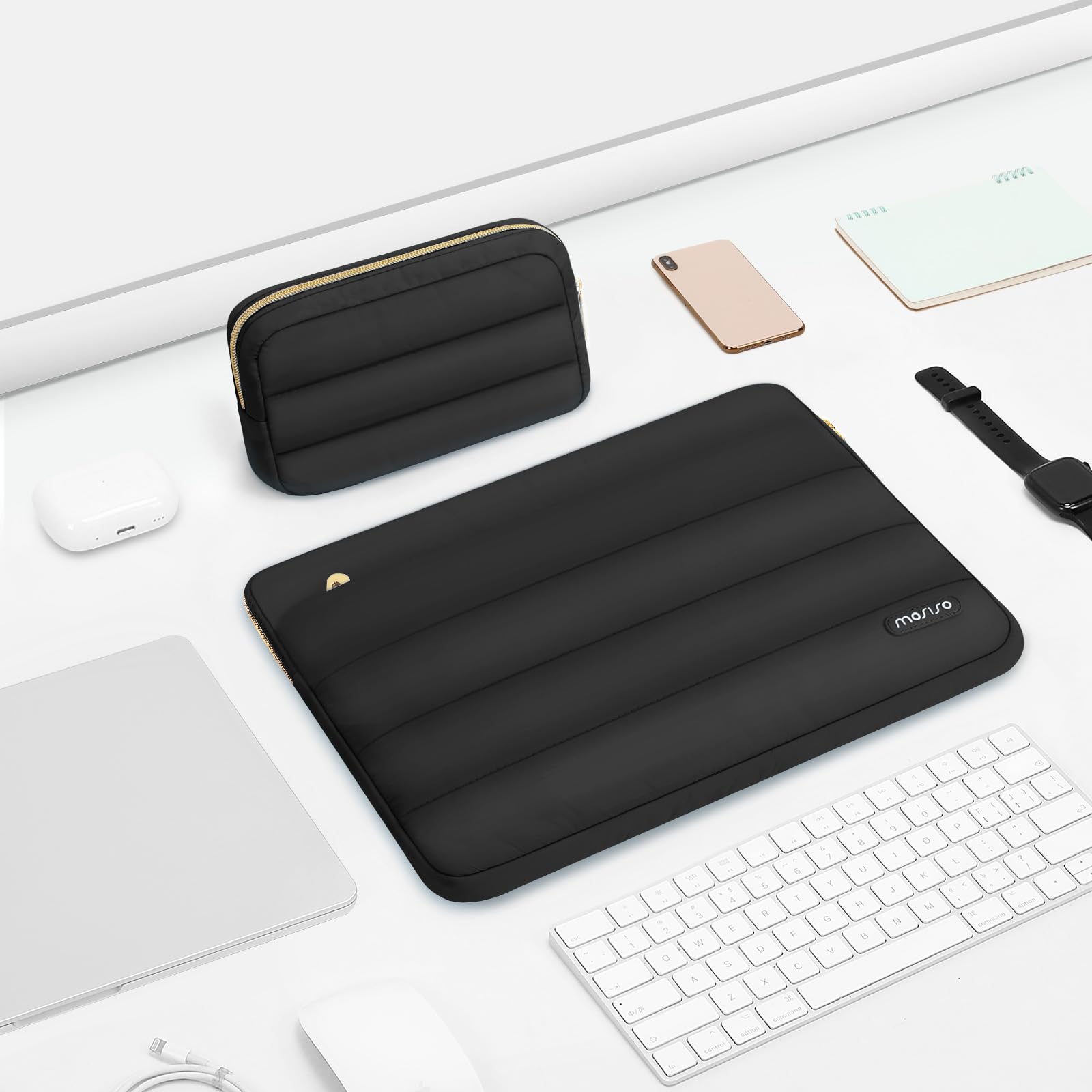 Foto 5 | Funda Mosiso Para Portátil De 15 A 15,6 Pulgadas, Funda Acolchada Para Portátil De 16 Pulgadas Compa - Venta Intern