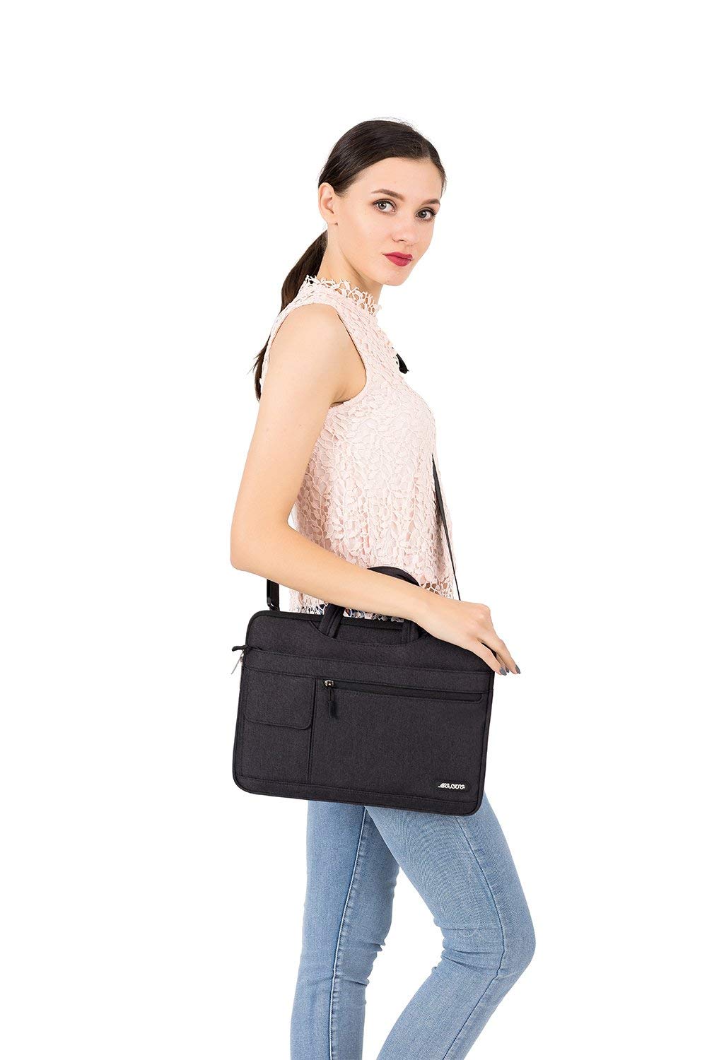 Foto 5 | Bandolera Para Portátil Compatible Con Mosiso, Macbook De 13 A 14 Pulgadas - Venta Internacional.