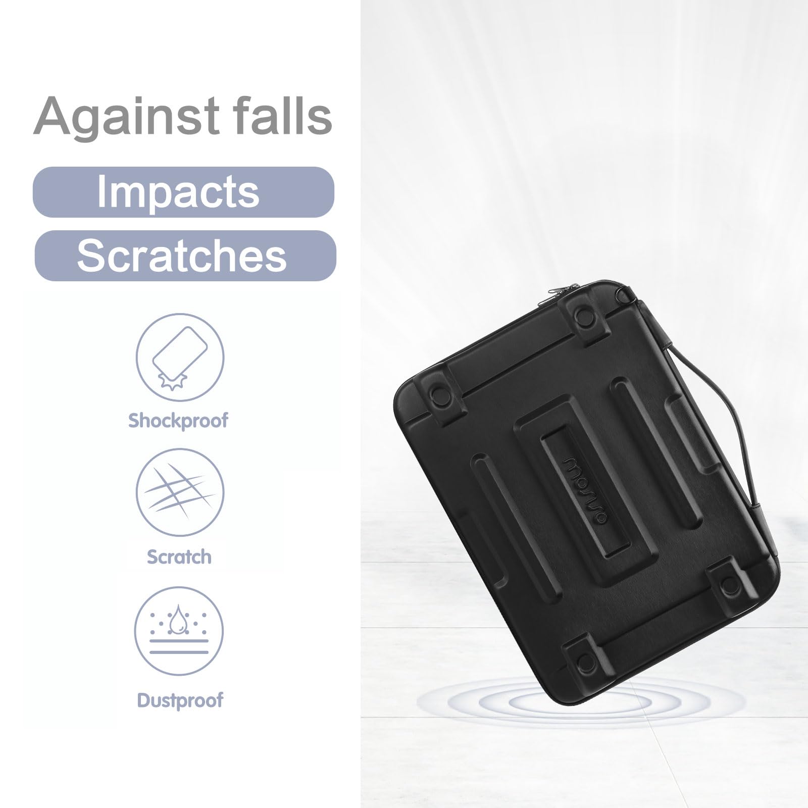 Foto 5 | Funda Rígida Mosiso Para Portátil De 15.6 Pulgadas, Color Negro Waterpr - Venta Internacional.