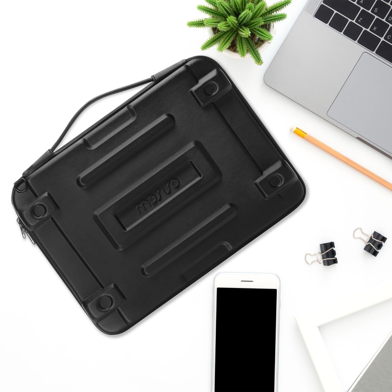 Foto 8 pulgar | Funda Rígida Mosiso Para Portátil De 15.6 Pulgadas, Color Negro Waterpr - Venta Internacional.