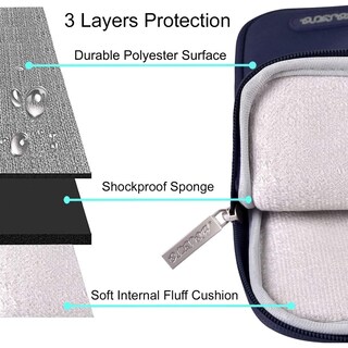 Foto 3 | Funda para Portátil Mosiso 13.3 Pulgadas Azul - Venta Internacional
