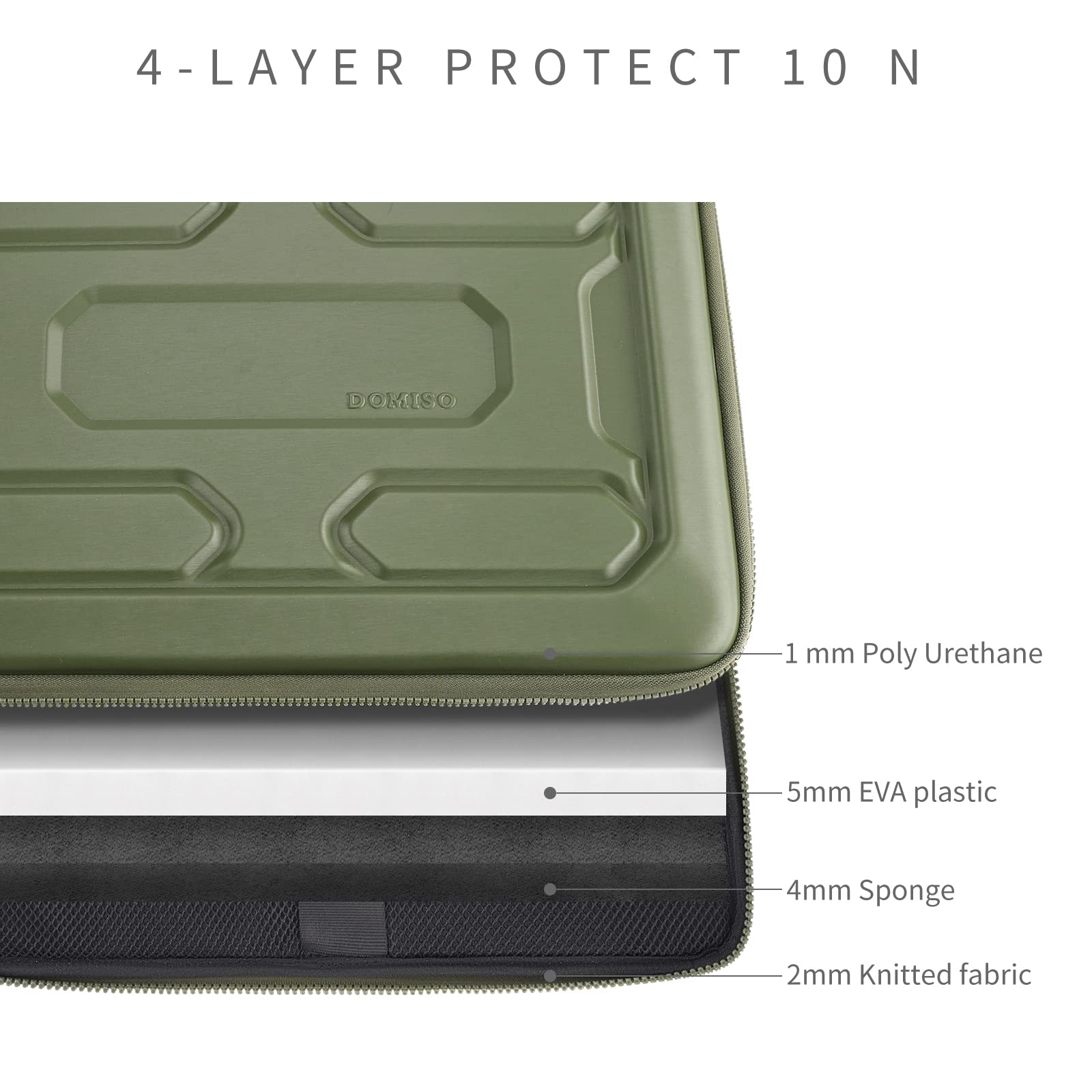 Foto 6 pulgar | Funda para Portátil Doiso de 15.6 Pulgadas Verde - Venta Internacional
