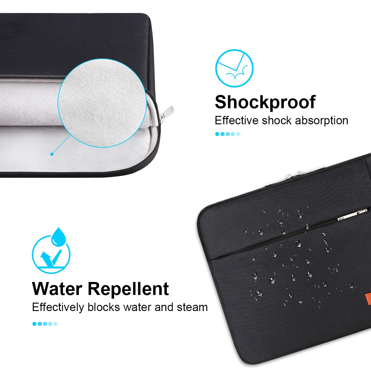 Foto 4 pulgar | Funda Para Portátil Lacdo De 13 Pulgadas Para Macbook Air/pro, Color Negro - Venta Internacional.