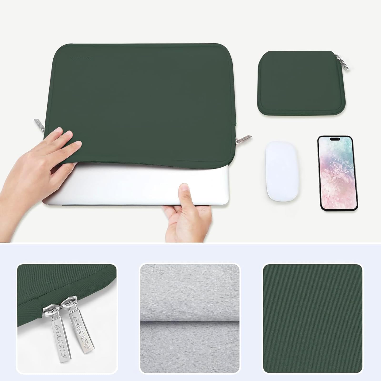 Foto 5 pulgar | Funda Para Portátil Mosiso Para Macbook Air/dell Xps 15 Pulgadas - Venta Internacional.