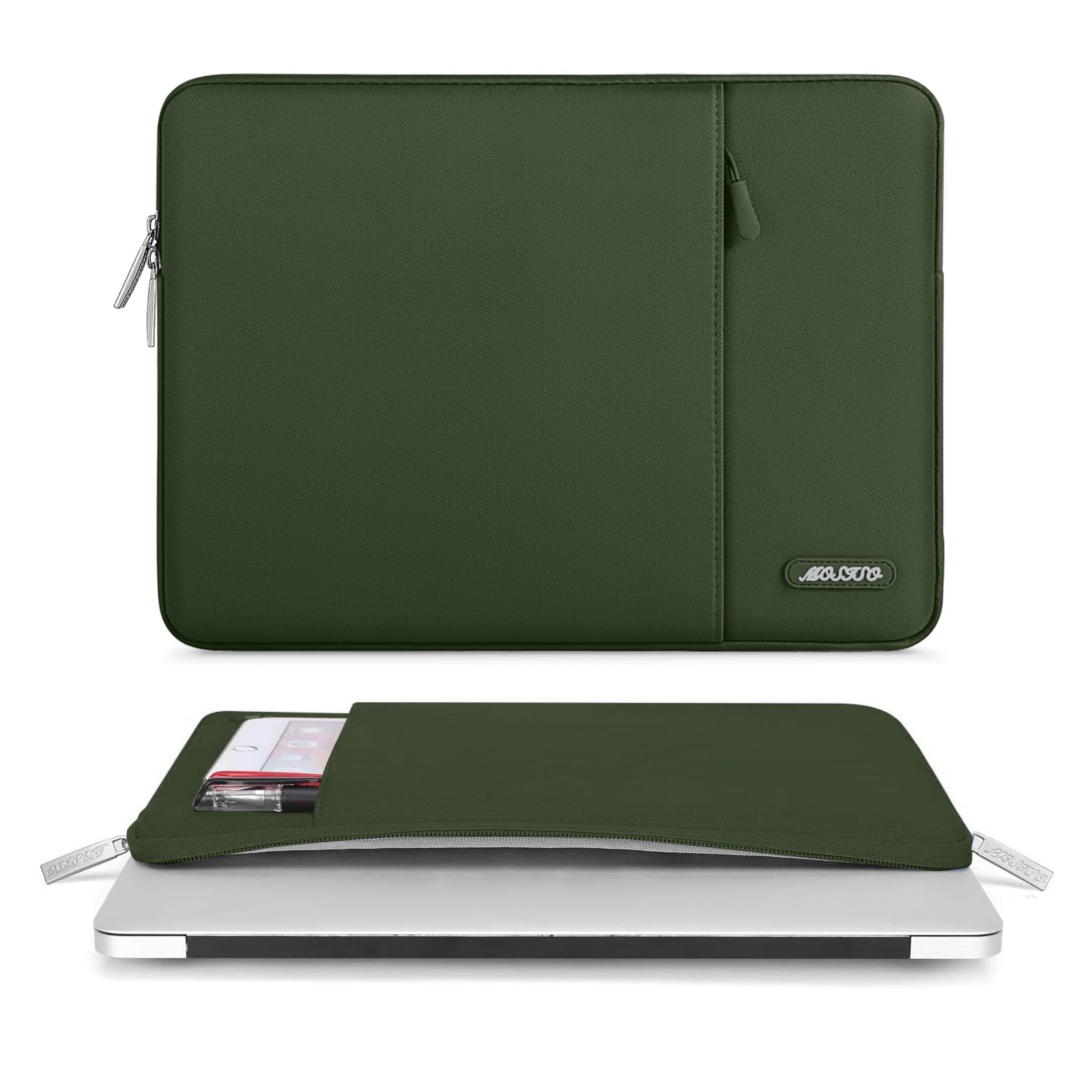 Foto 3 | Funda para Laptop Mosiso 13,3 '' Verde Militar - Venta Internacional