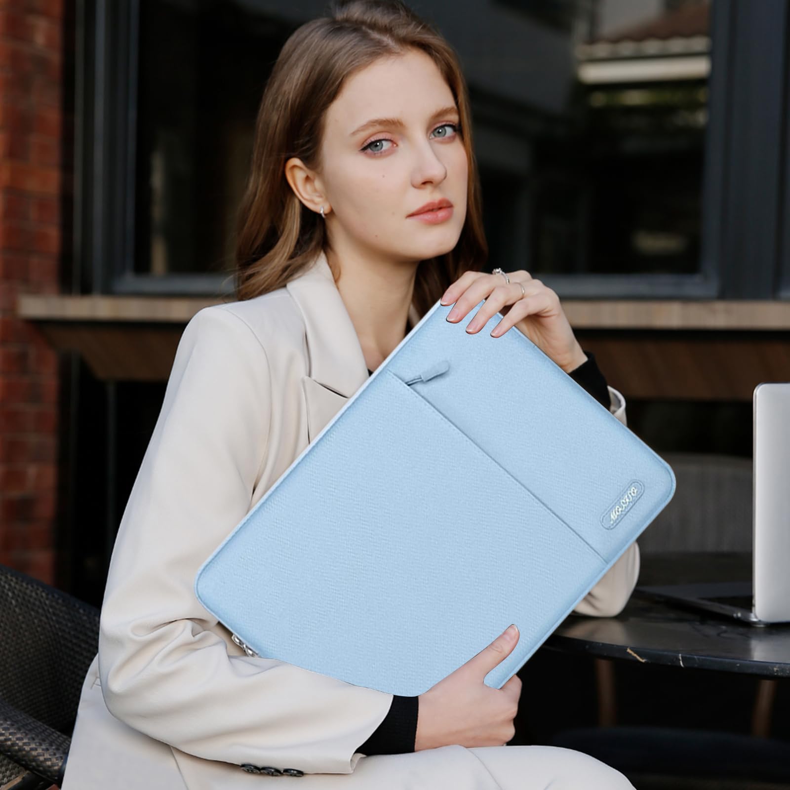 Foto 6 | Funda para Laptop Mosiso Blue 15 '' - Venta Internacional