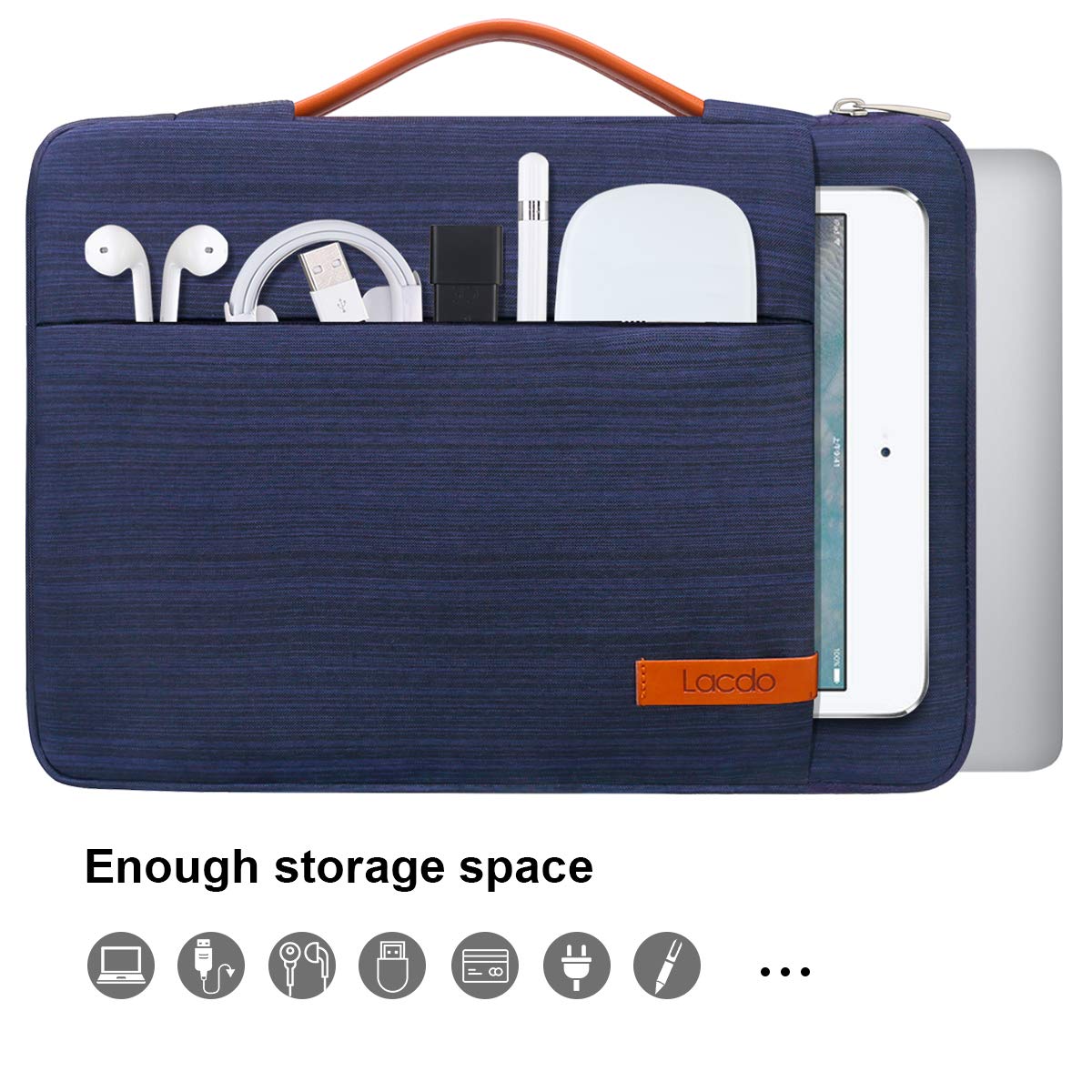 Foto 2 | Funda para Laptop 13 Pulgadas Lacdo Azul-Venta Internacional