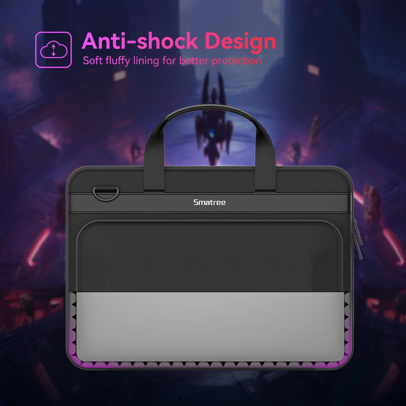 Foto 5 pulgar | Funda para Laptop de 16 Pulgadas Smatree Negro-Venta Internacional