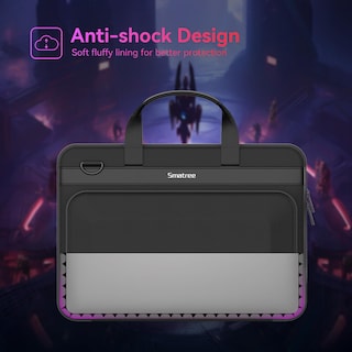 Foto 4 | Funda para Laptop de 16 Pulgadas Smatree Negro-Venta Internacional