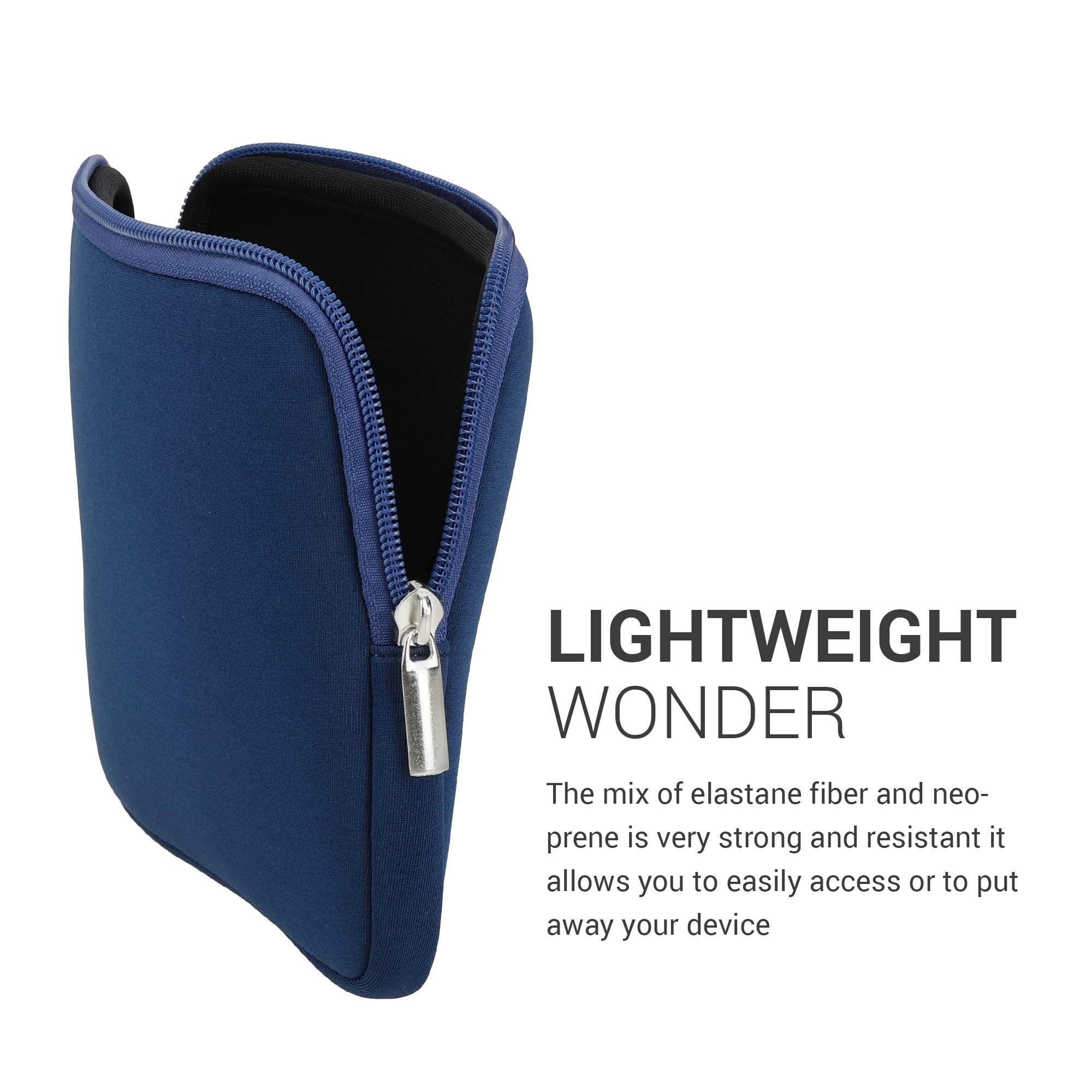 Foto 5 pulgar | Funda Para Lector De Libros Electrónicos Kwmobile, Neopreno, Azul Oscuro, Tamaño 17,5 X 14,7 Cm - Venta Internacional.