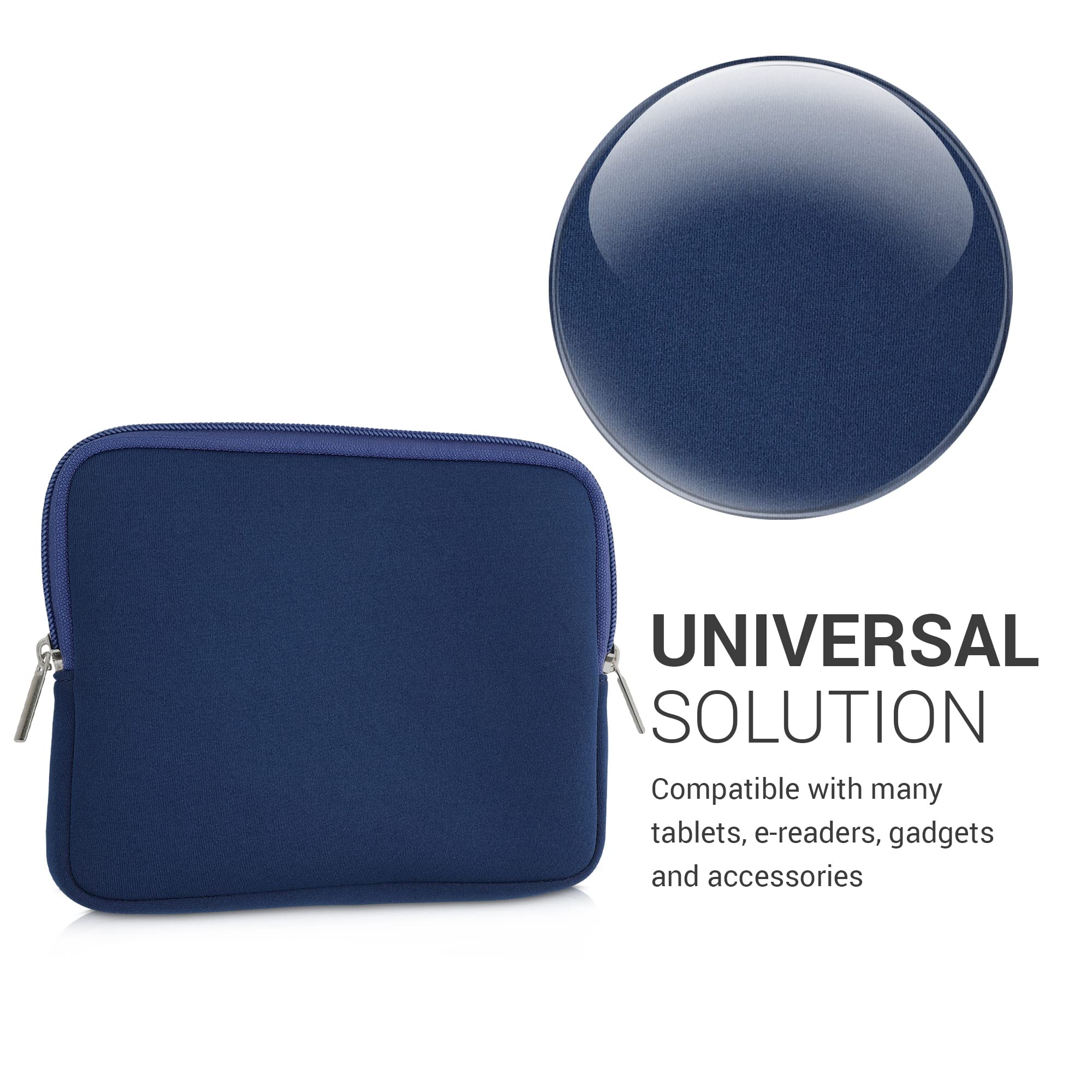 Foto 6 pulgar | Funda Para Lector De Libros Electrónicos Kwmobile, Neopreno, Azul Oscuro, Tamaño 17,5 X 14,7 Cm - Venta Internacional.