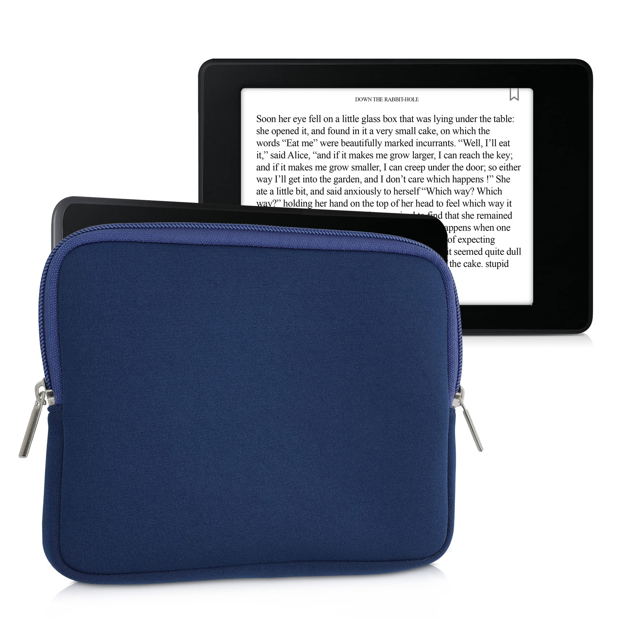 Foto 7 pulgar | Funda Para Lector De Libros Electrónicos Kwmobile, Neopreno, Azul Oscuro, Tamaño 17,5 X 14,7 Cm - Venta Internacional.