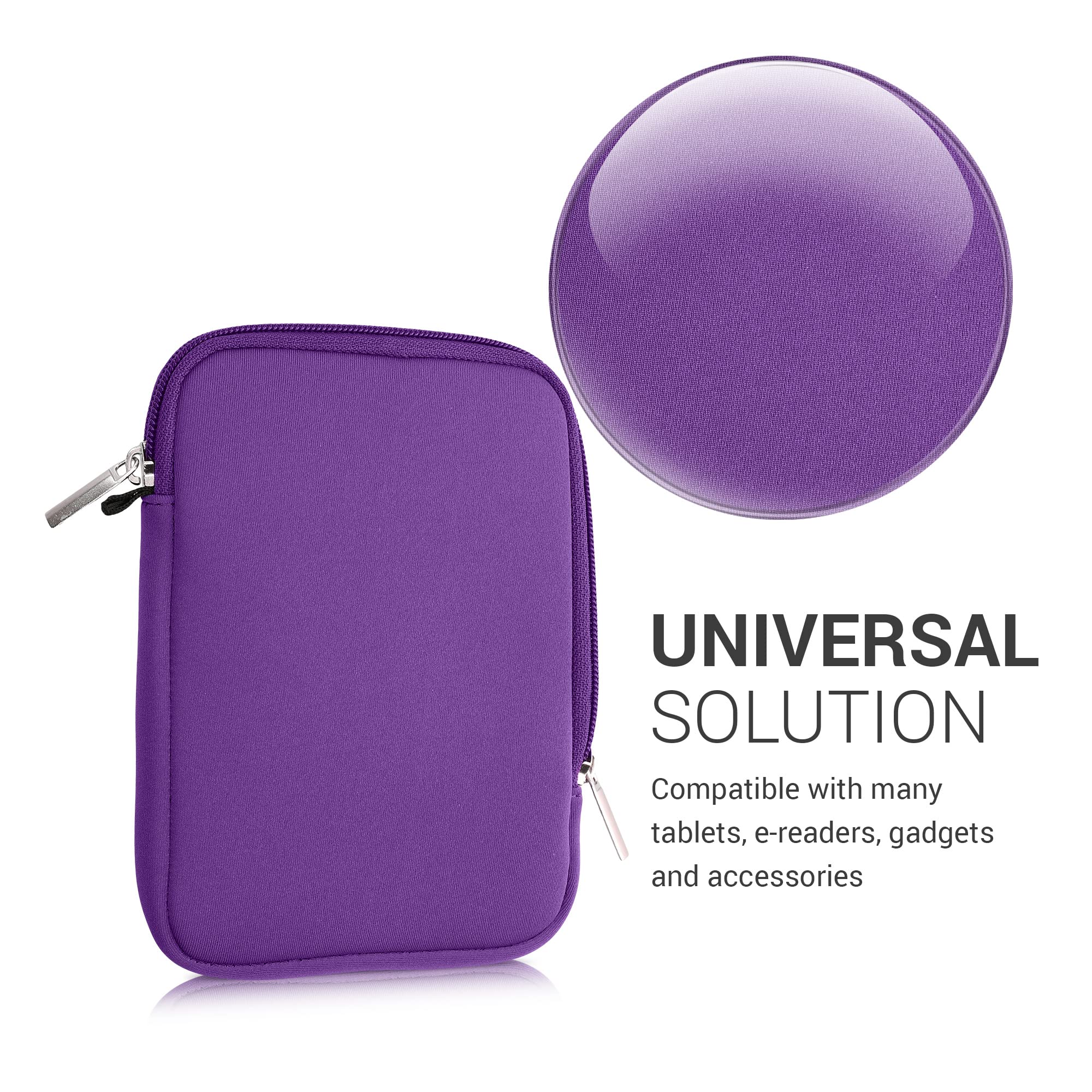 Foto 5 | Funda Para Lector De Libros Electrónicos Kwmobile, Neopreno, Tamaño 6, Universal, Violeta - Venta Internacional.
