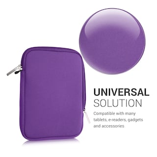 Foto 5 | Funda Para Lector De Libros Electrónicos Kwmobile, Neopreno, Tamaño 6, Universal, Violeta - Venta Internacional.
