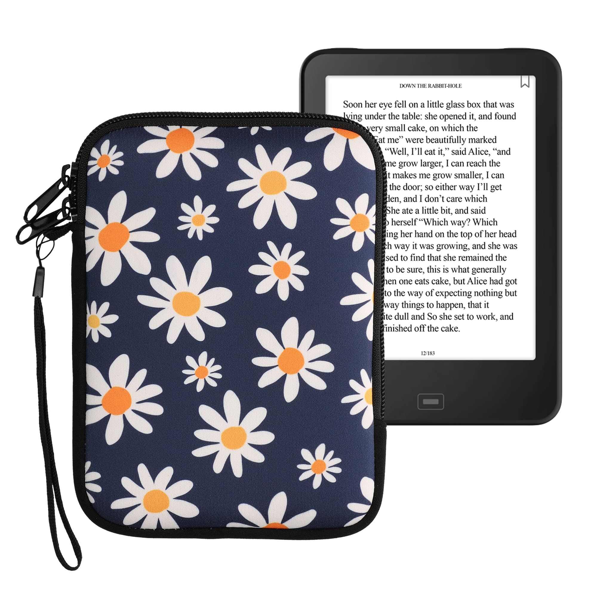 Foto 2 pulgar | Funda Para Lector De Libros Electrónicos Kwmobile, Neopreno, Tamaño 6, Universal, Azul/blanco/amarillo - Venta In