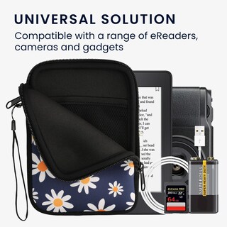Foto 5 | Funda Para Lector De Libros Electrónicos Kwmobile, Neopreno, Tamaño 6, Universal, Azul/blanco/amarillo - Venta In