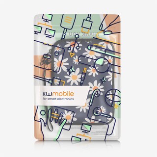 Foto 7 | Funda Para Lector De Libros Electrónicos Kwmobile, Neopreno, Tamaño 6, Universal, Azul/blanco/amarillo - Venta In