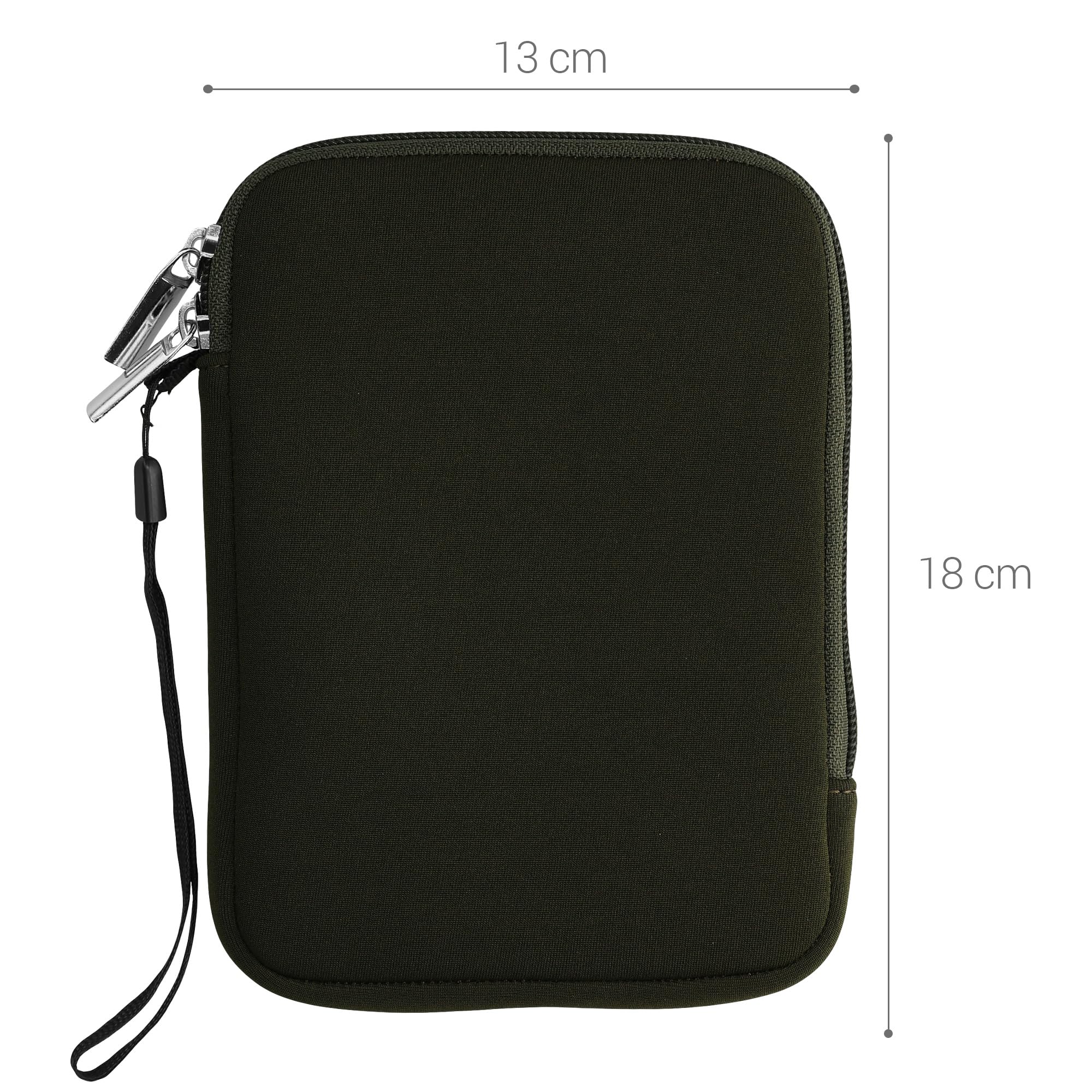 Foto 7 | Funda Para Lector De Libros Electrónicos Kwmobile, Neopreno, Tamaño 6, Universal, Verde Oscuro - Venta Internacional.