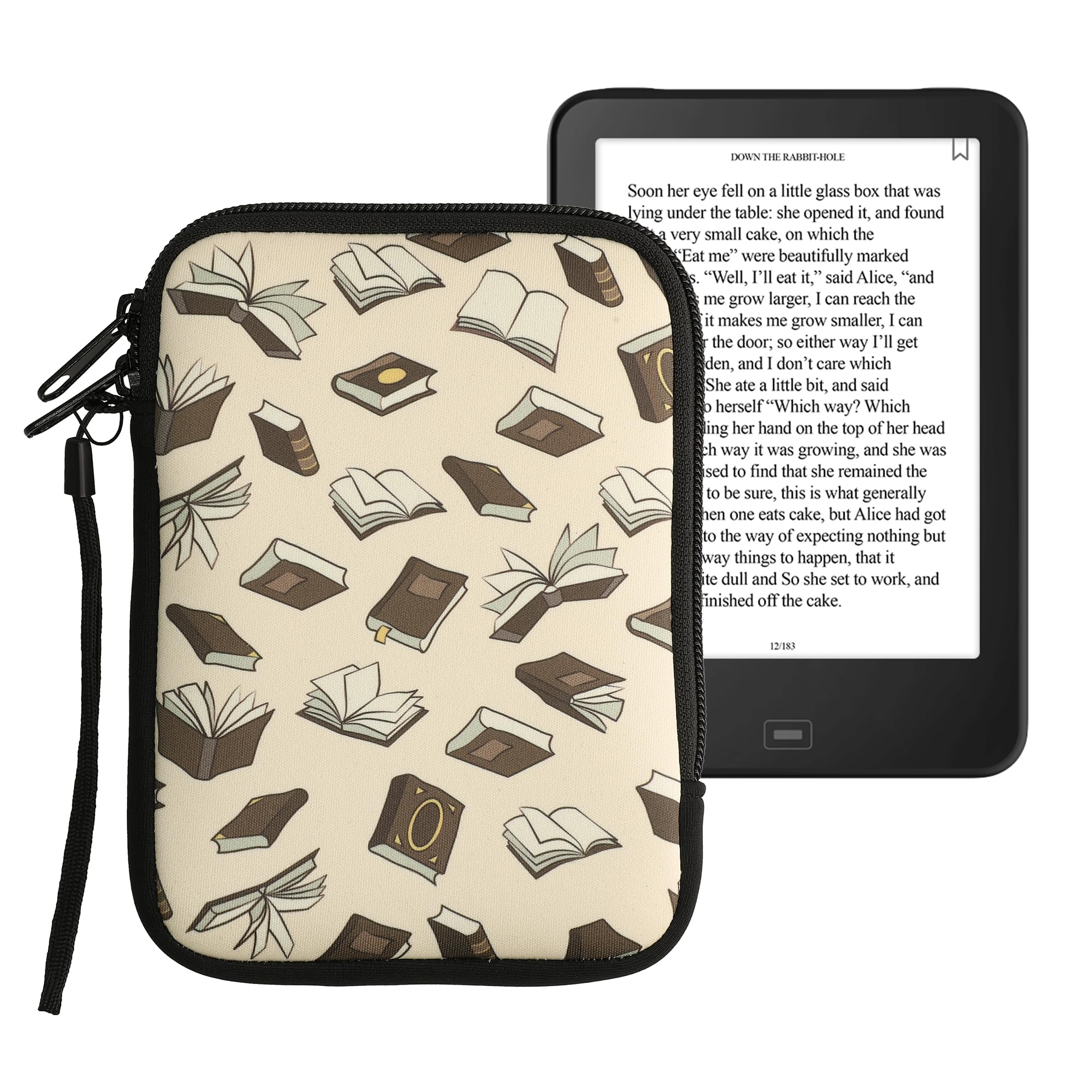 Foto 2 pulgar | Funda Para Lector De Libros Electrónicos Kwmobile, Neopreno, Talla 6, Universal, Color Beige - Venta Internacional.