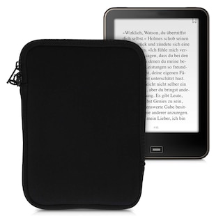 Foto 1 | Funda Para Lector De Libros Electrónicos Kwmobile, Neopreno, Tamaño 6, Universal, Negra - Venta Internacional.