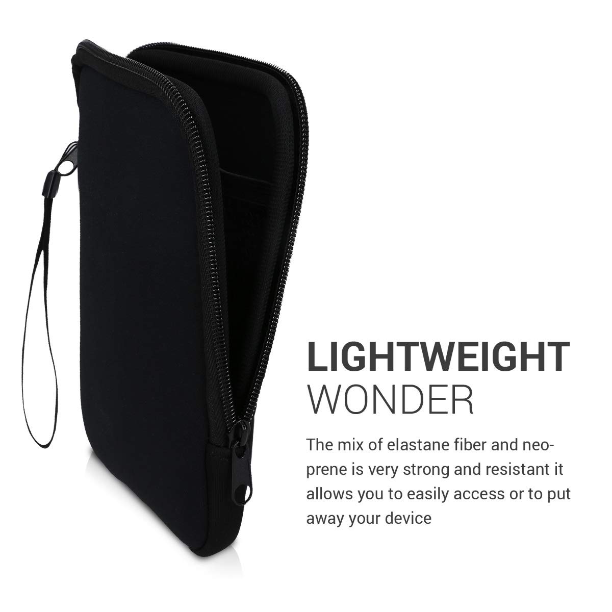 Foto 5 pulgar | Funda Para Lector De Libros Electrónicos Kwmobile, Neopreno, Tamaño 6, Universal, Negra - Venta Internacional.