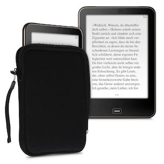 Foto 6 | Funda Para Lector De Libros Electrónicos Kwmobile, Neopreno, Tamaño 6, Universal, Negra - Venta Internacional.