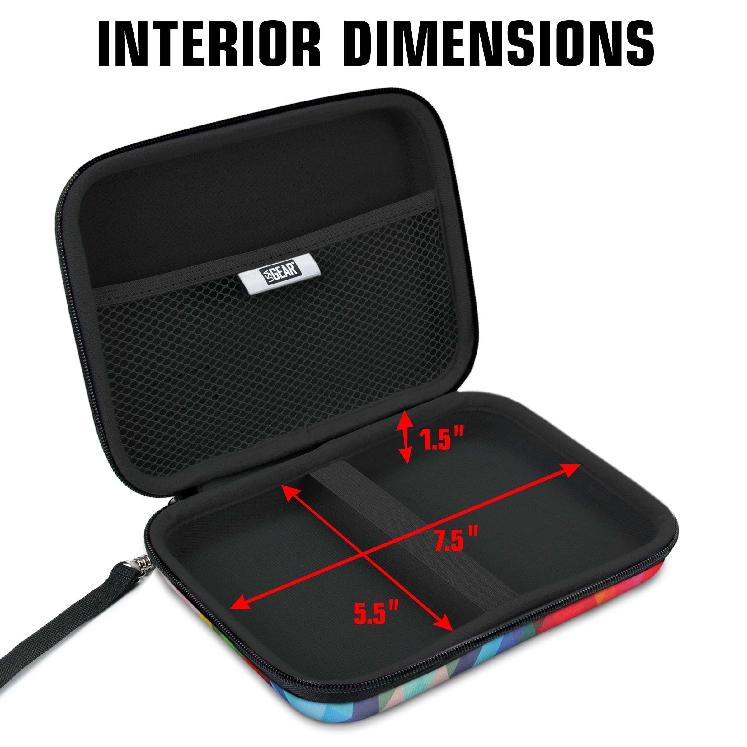Foto 3 pulgar | Funda Rígida Para Cámara Y Monitor Usa Gear, Diseño Geométrico De 7.5 Pulgadas - Venta Internacional.