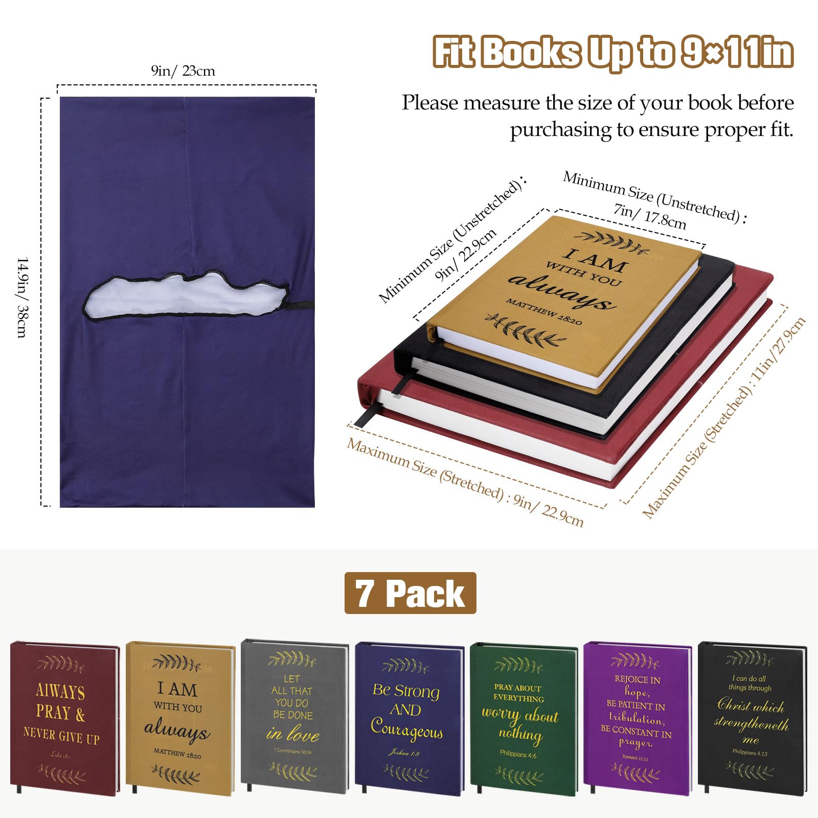 Foto 3 | Funda De Libro Moko, Estirable Y Reutilizable, Para Libros De 9 X 11 Pulgadas - Venta Internacional.