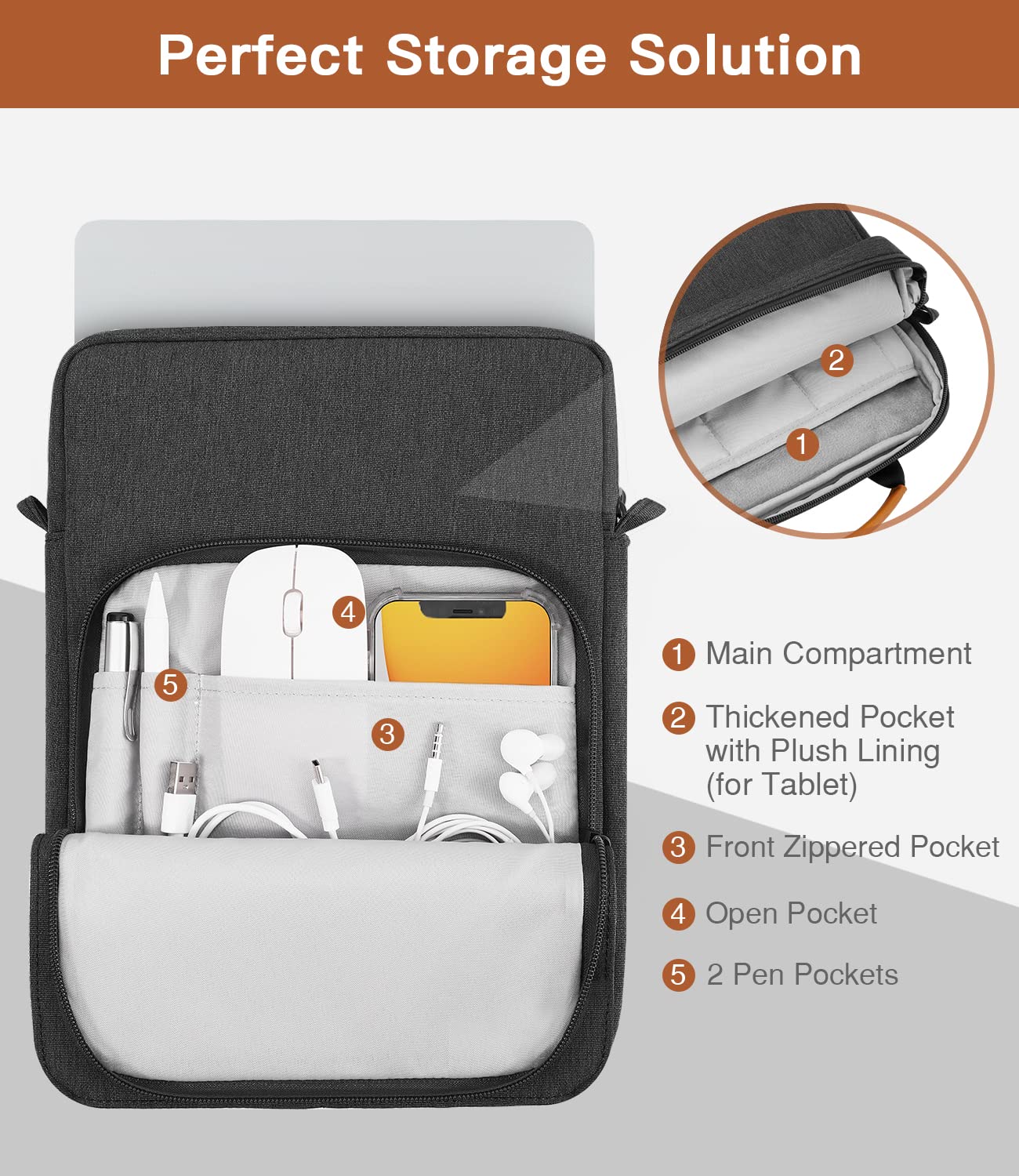 Foto 5 | Funda Para Portátil Moko Macbook Air/pro 14 Galaxy Tab De 15 Pulgadas - Venta Internacional.