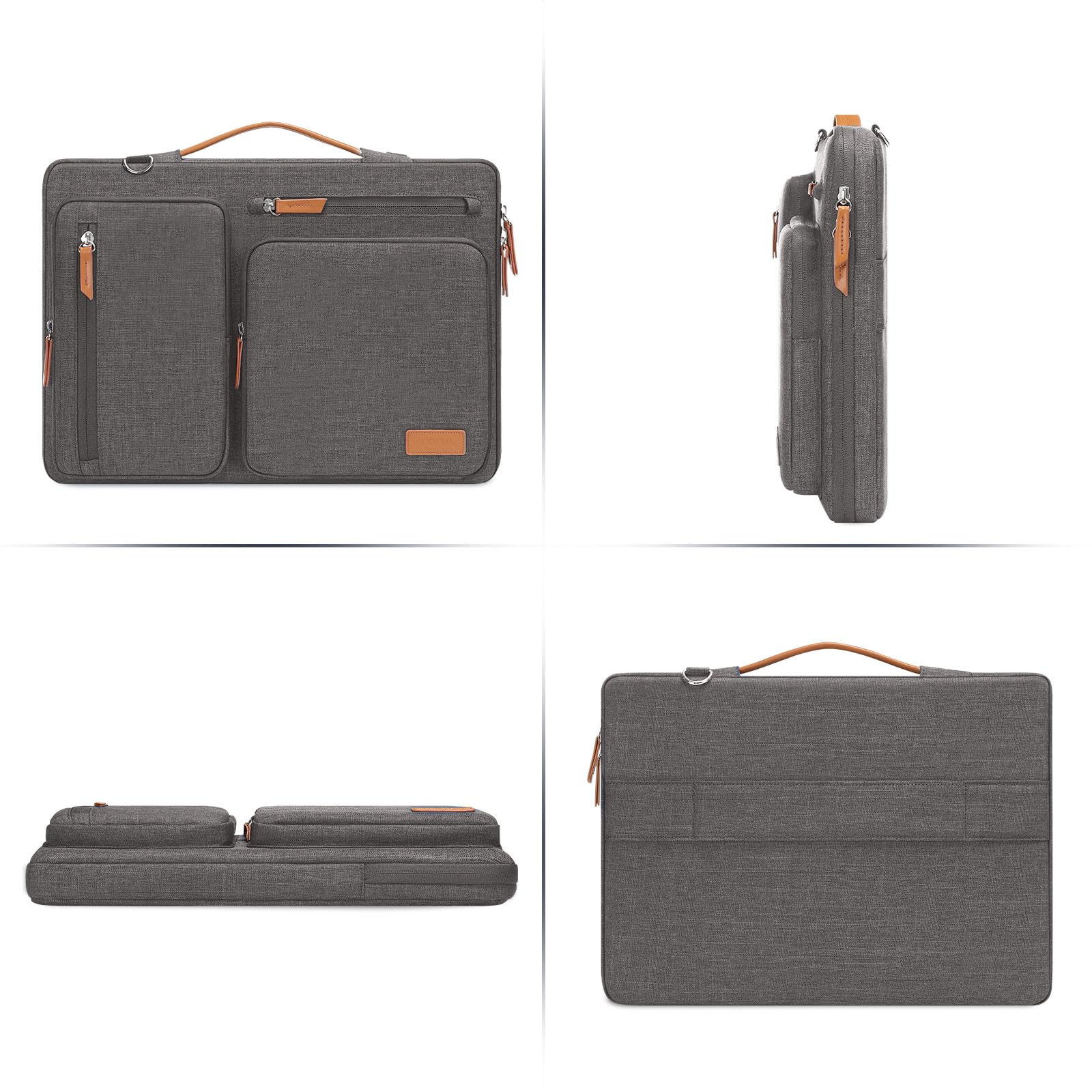 Foto 5 | Bandolera Para Portátil Mosiso 360 Protective 17-17 3 Pulgadas  Gris Pardo - Venta Internacional.
