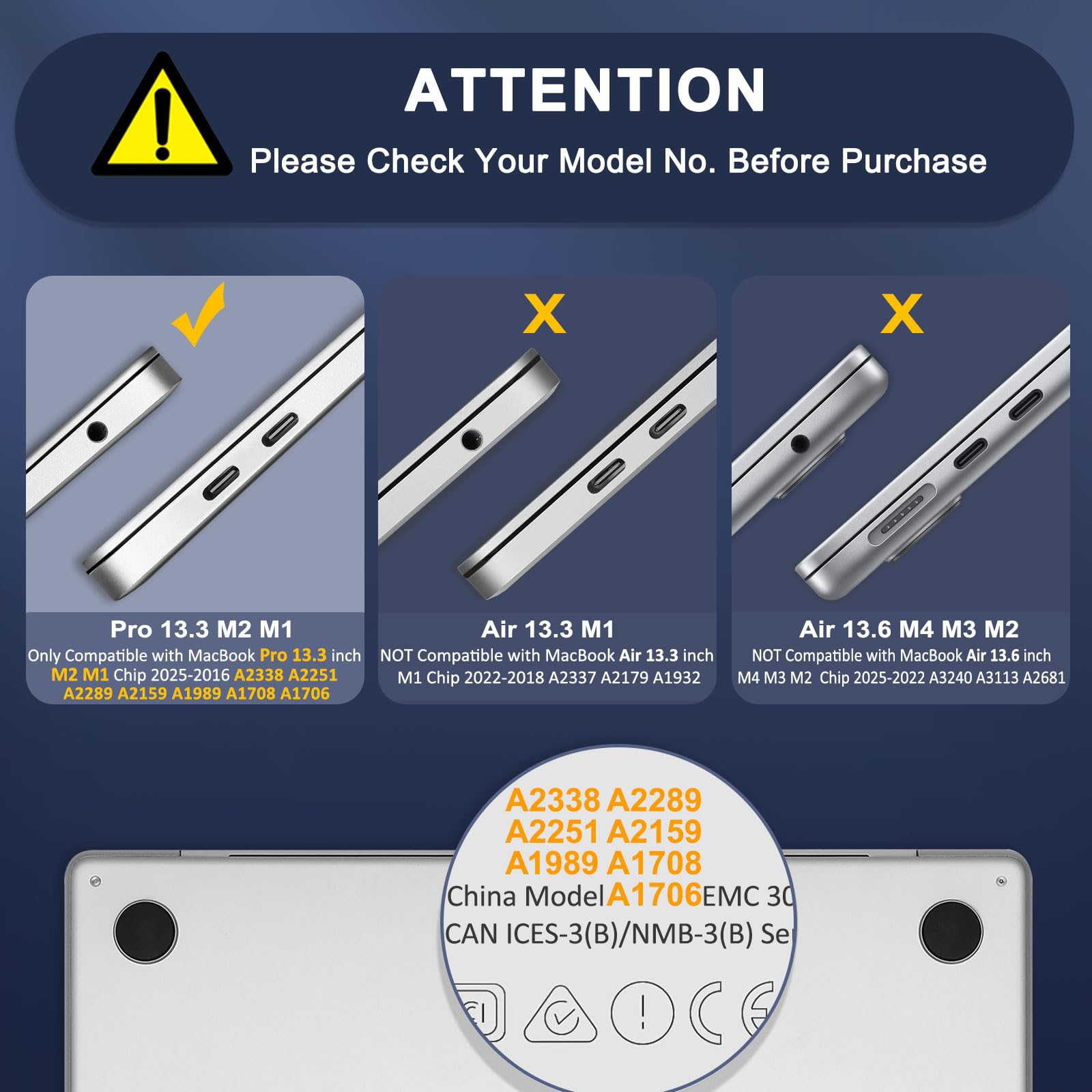 Foto 3 pulgar | Funda Mosiso Compatible Con Macbook Pro 13 Pulgadas M2 2025-2016 - Venta Internacional.