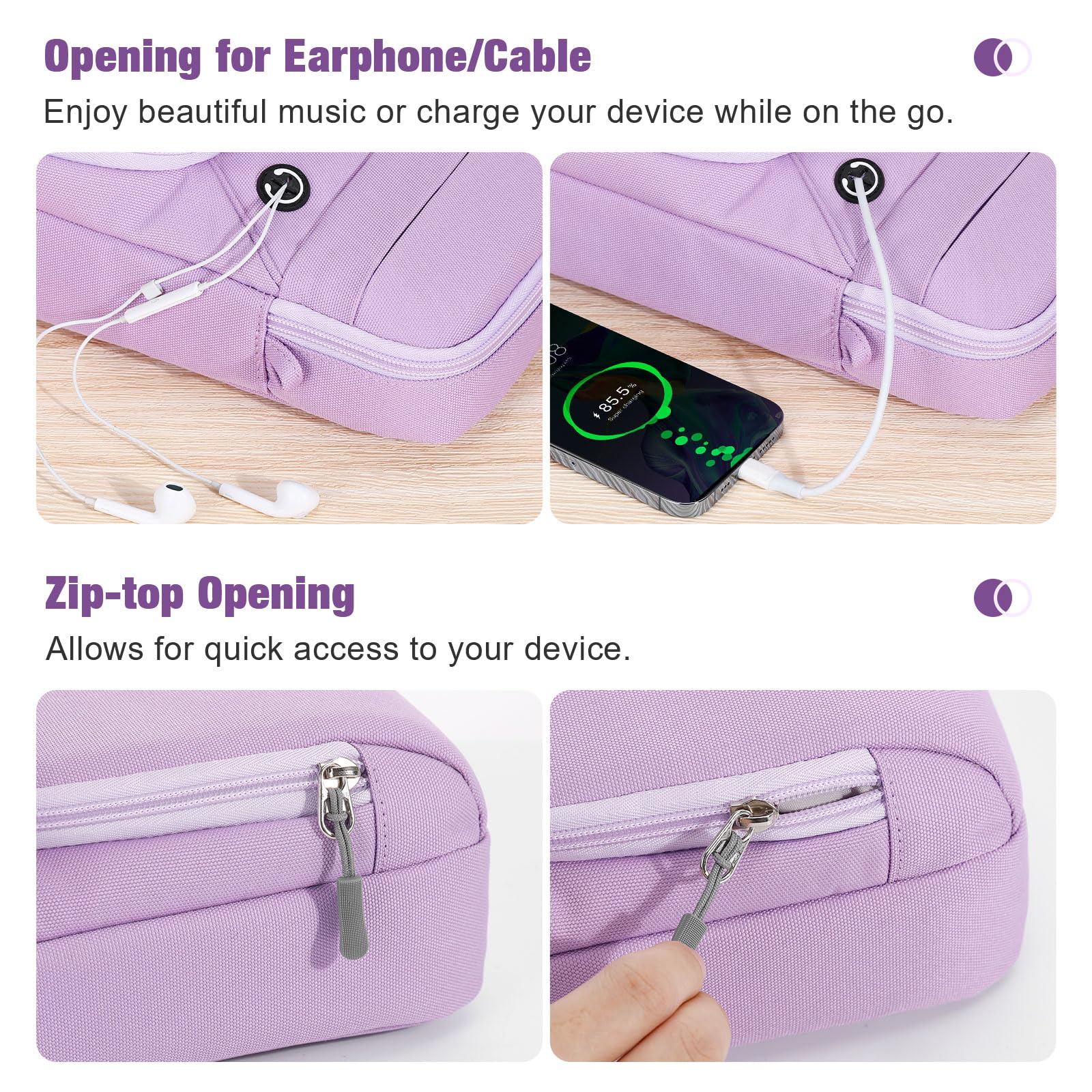 Foto 6 pulgar | Funda Para Tablet Moko De 9 A 11 Pulgadas Para Ipad Air M3  Color Morado - Venta Internacional.
