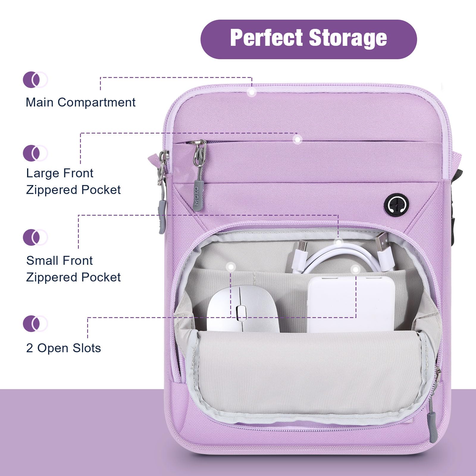 Foto 7 pulgar | Funda Para Tablet Moko De 9 A 11 Pulgadas Para Ipad Air M3  Color Morado - Venta Internacional.