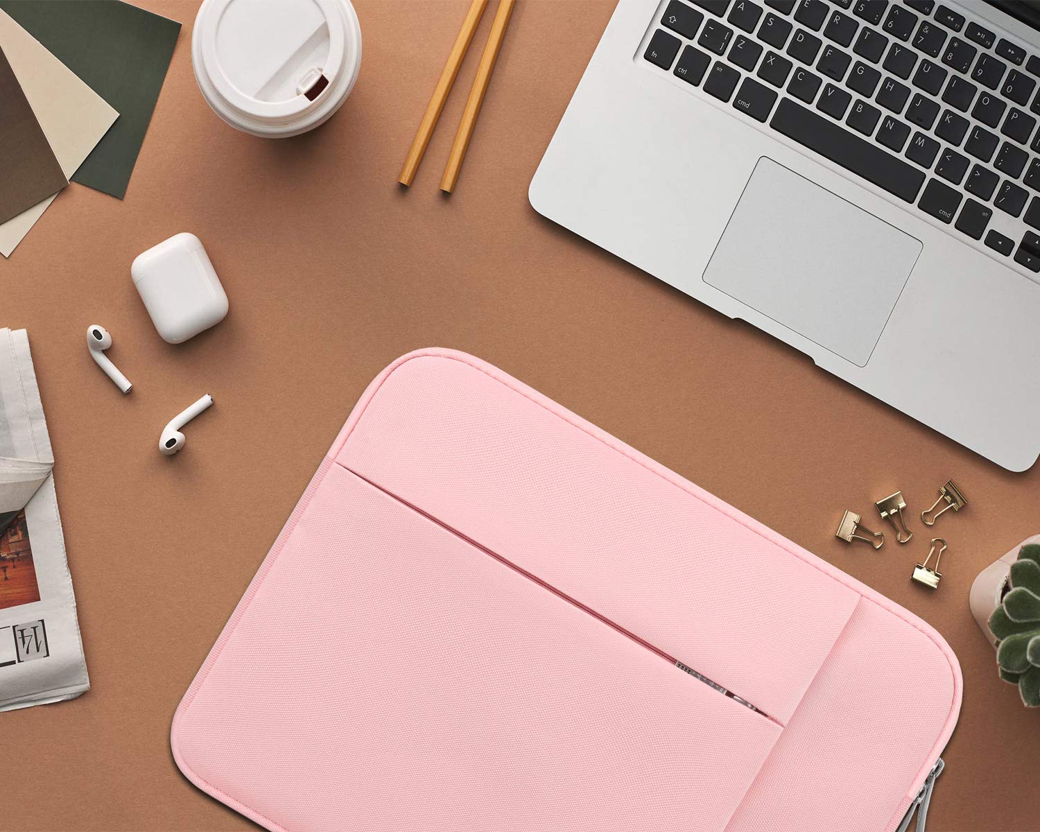 Foto 7 | Funda Para Portátil Lacdo De 13 Pulgadas Para Macbook Air/pro  Color Rosa - Venta Internacional.
