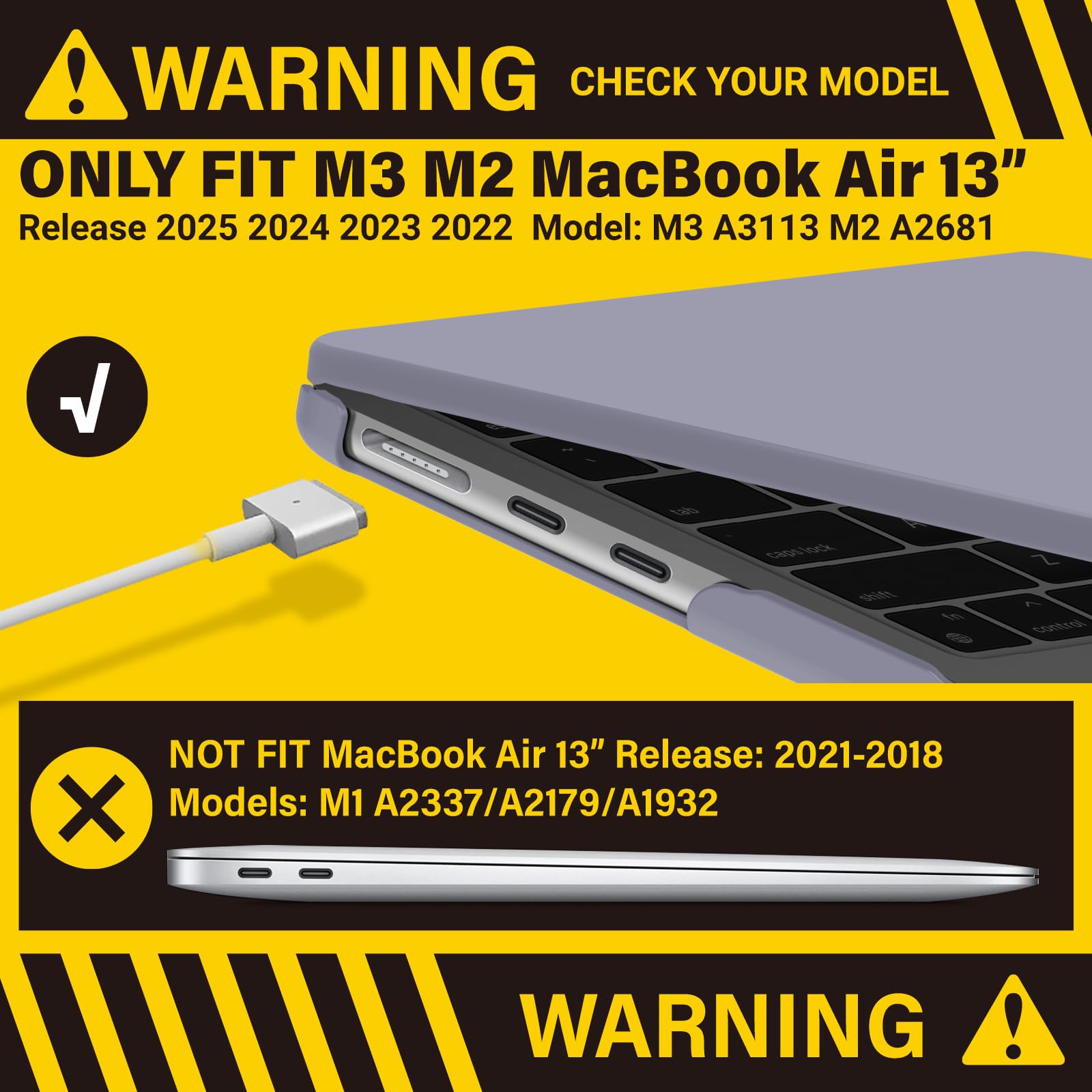 Foto 4 pulgar | Funda Ibenzer Compatible Con Macbook Air 13 Pulgadas M4 A3240 - Venta Internacional.