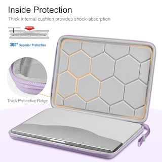 Foto 4 | Funda Rígida Para Ordenador Portátil Finpac De 15 6 Pulgadas Color Lila Para Acer Hp - Venta Internacional.