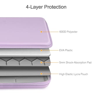 Foto 5 | Funda Rígida Para Ordenador Portátil Finpac De 15 6 Pulgadas Color Lila Para Acer Hp - Venta Internacional.