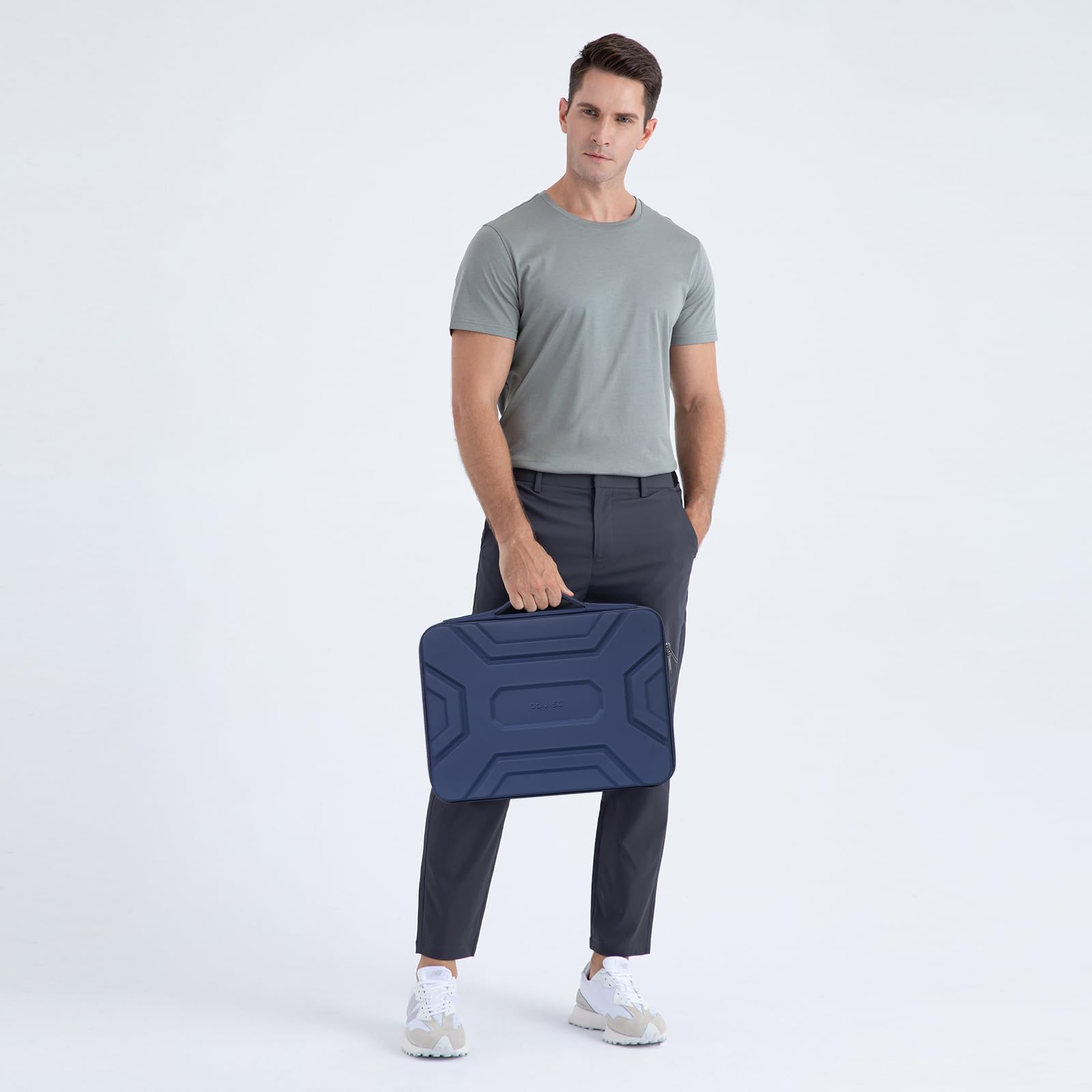 Foto 7 | Bolso De Hombro Con Funda Para Portátil De 15.6 Pulgadas Doiso  Impermeable  Azul Oscuro - Venta Internacional.