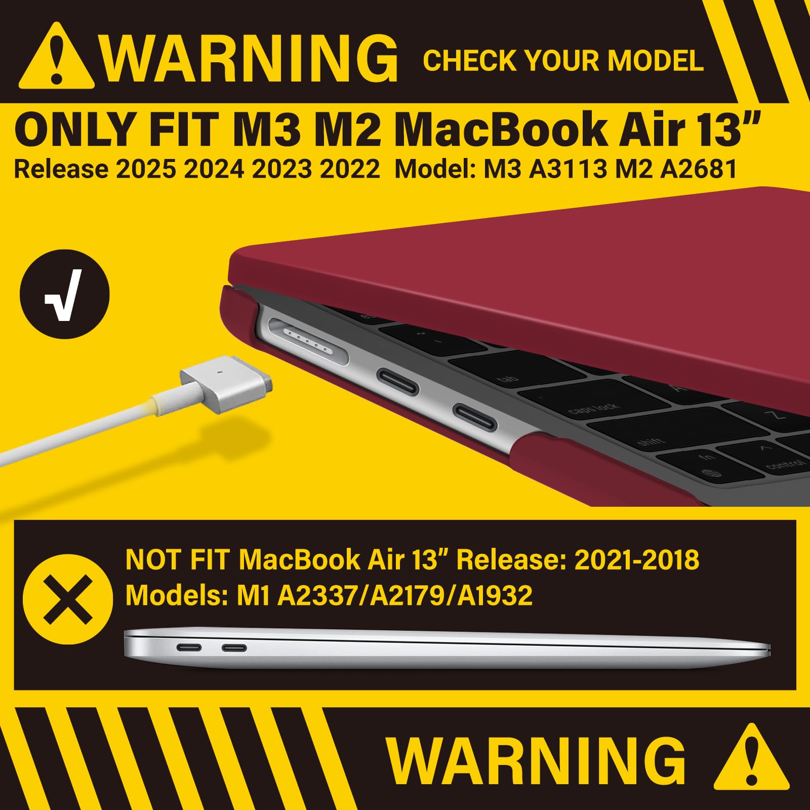 Foto 4 pulgar | Funda Ibenzer Compatible Con Macbook Air 13 Pulgadas M4 A3240 - Venta Internacional.