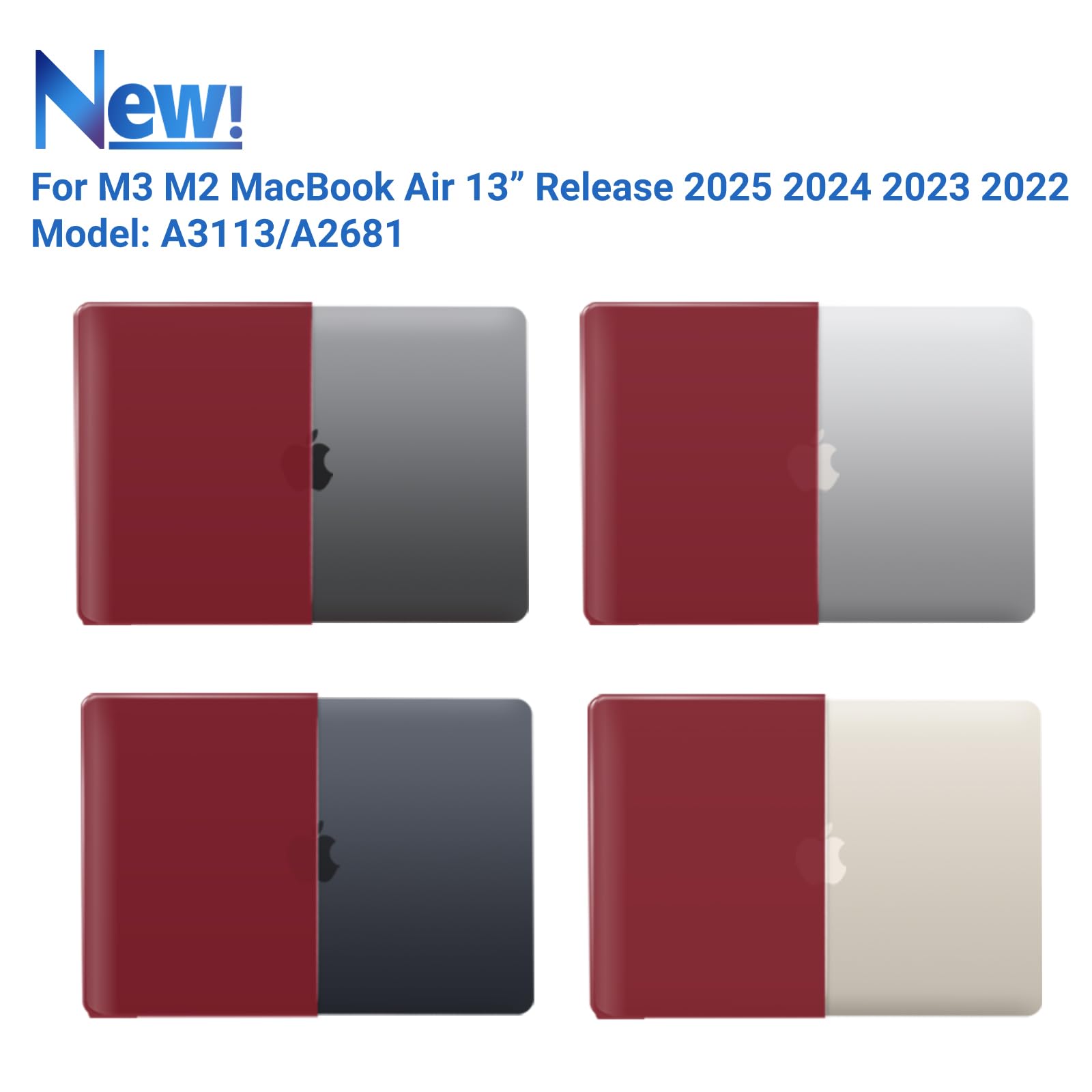 Foto 4 | Funda Ibenzer Compatible Con Macbook Air 13 Pulgadas M4 A3240 - Venta Internacional.
