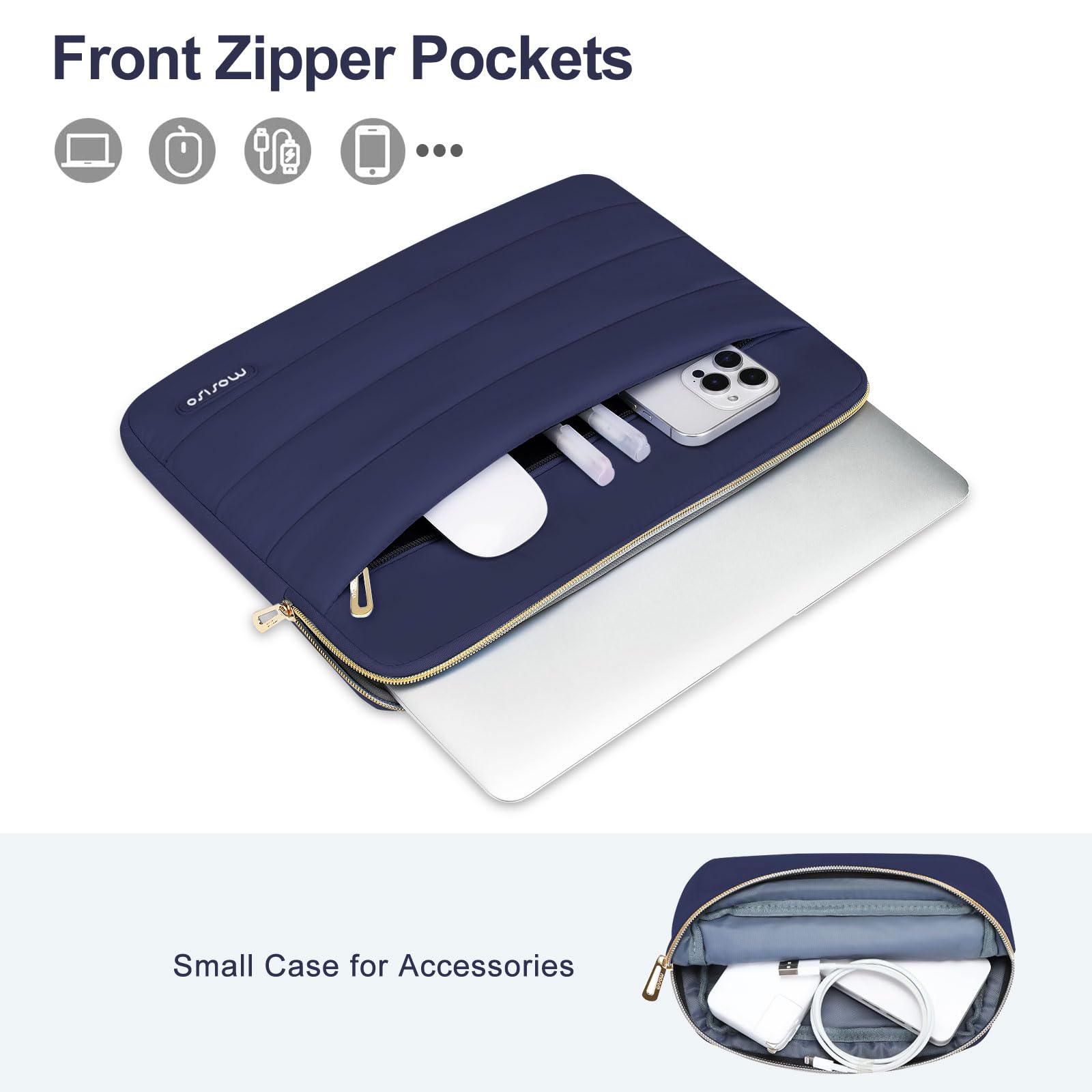 Foto 2 | Funda Mosiso Para Portátil Macbook Air/pro Con Funda Abullonada De 13 3 Pulgadas - Venta Internacional.