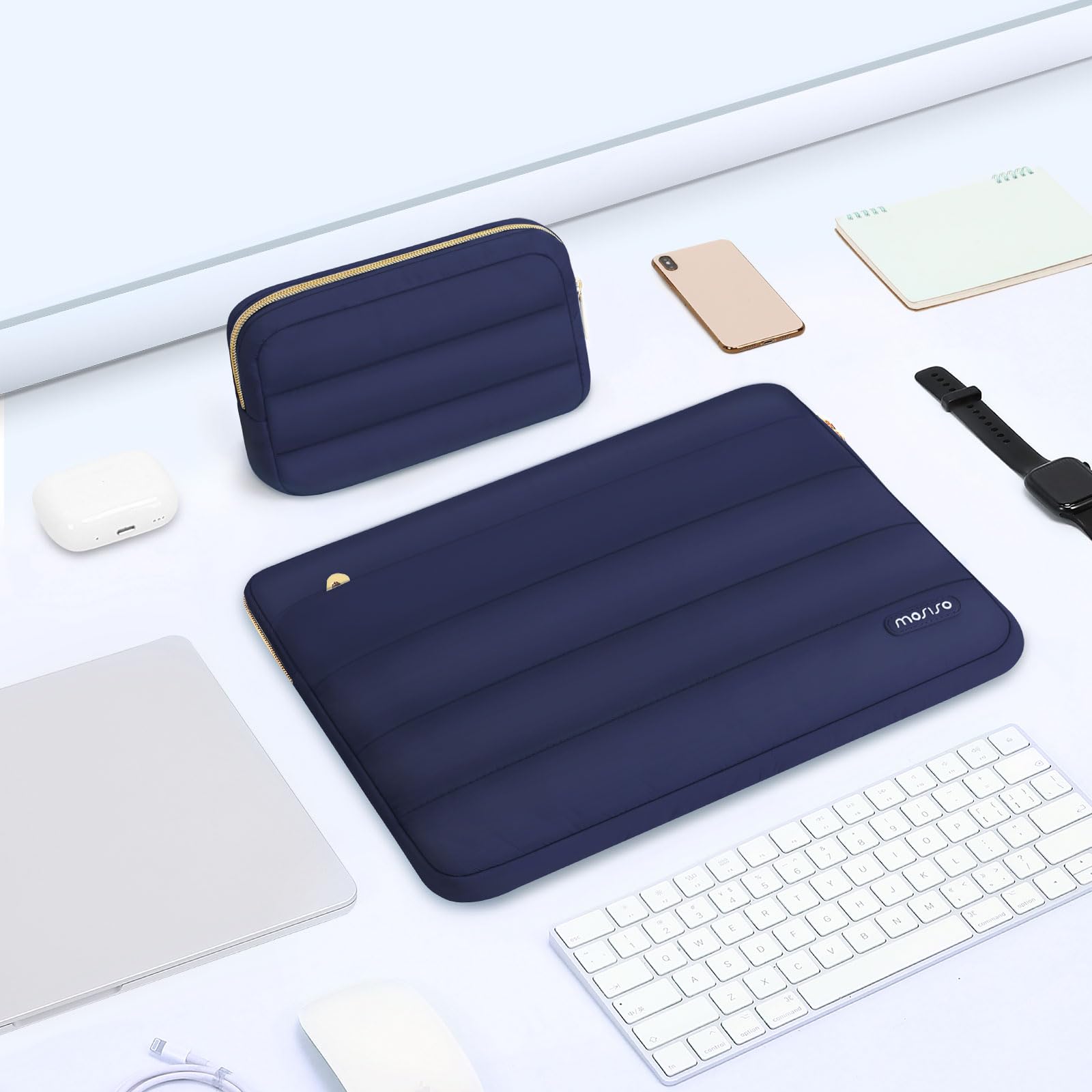 Foto 5 | Funda Mosiso Para Portátil Macbook Air/pro Con Funda Abullonada De 13 3 Pulgadas - Venta Internacional.
