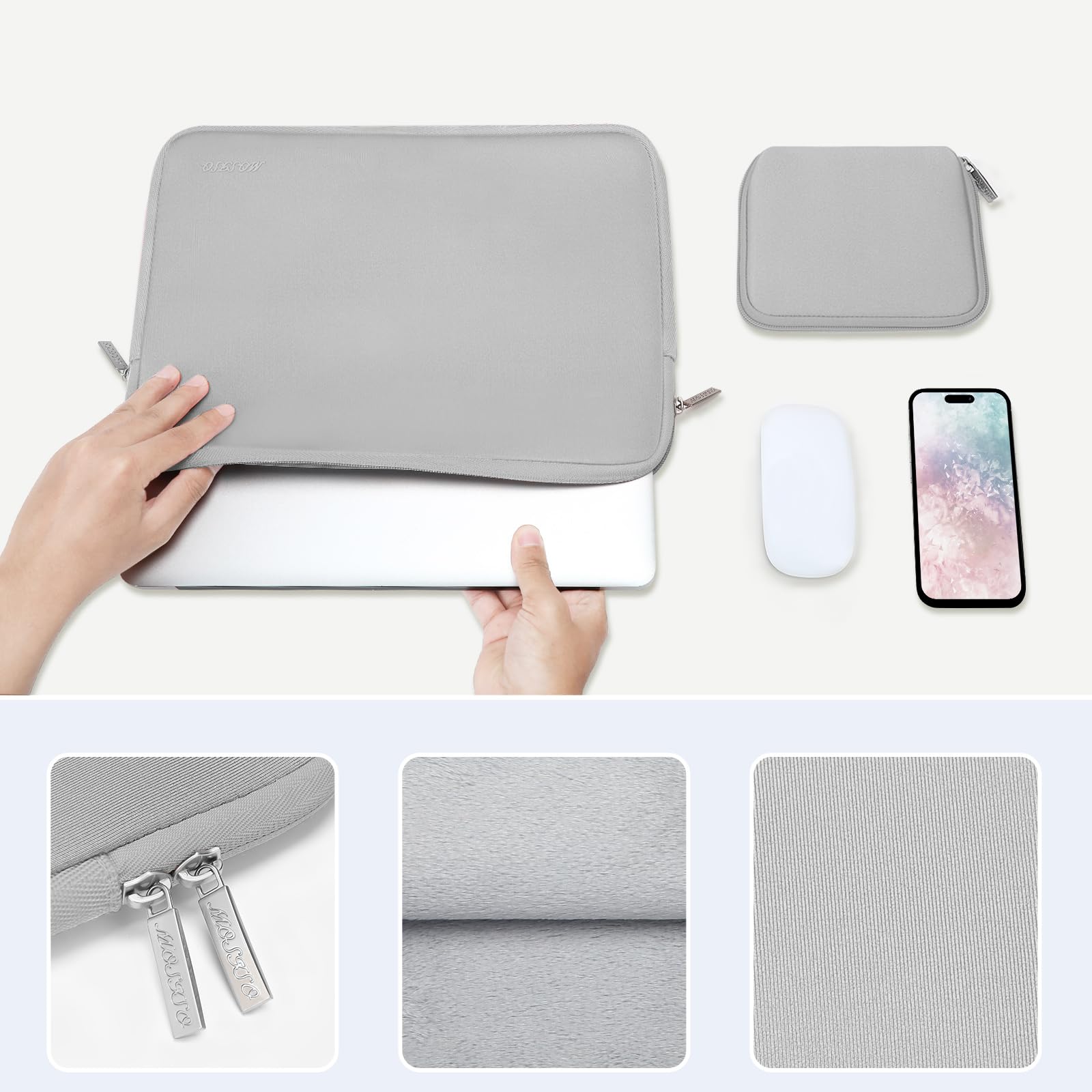 Foto 5 pulgar | Funda Para Portátil Mosiso Para Macbook Air/pro 13/14 De 13 3'' - Venta Internacional.